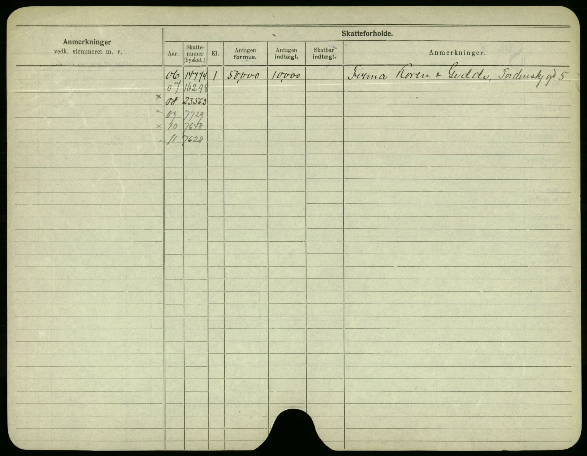 Oslo folkeregister, Registerkort, AV/SAO-A-11715/F/Fa/Fac/L0003: Menn, 1906-1914, p. 424b