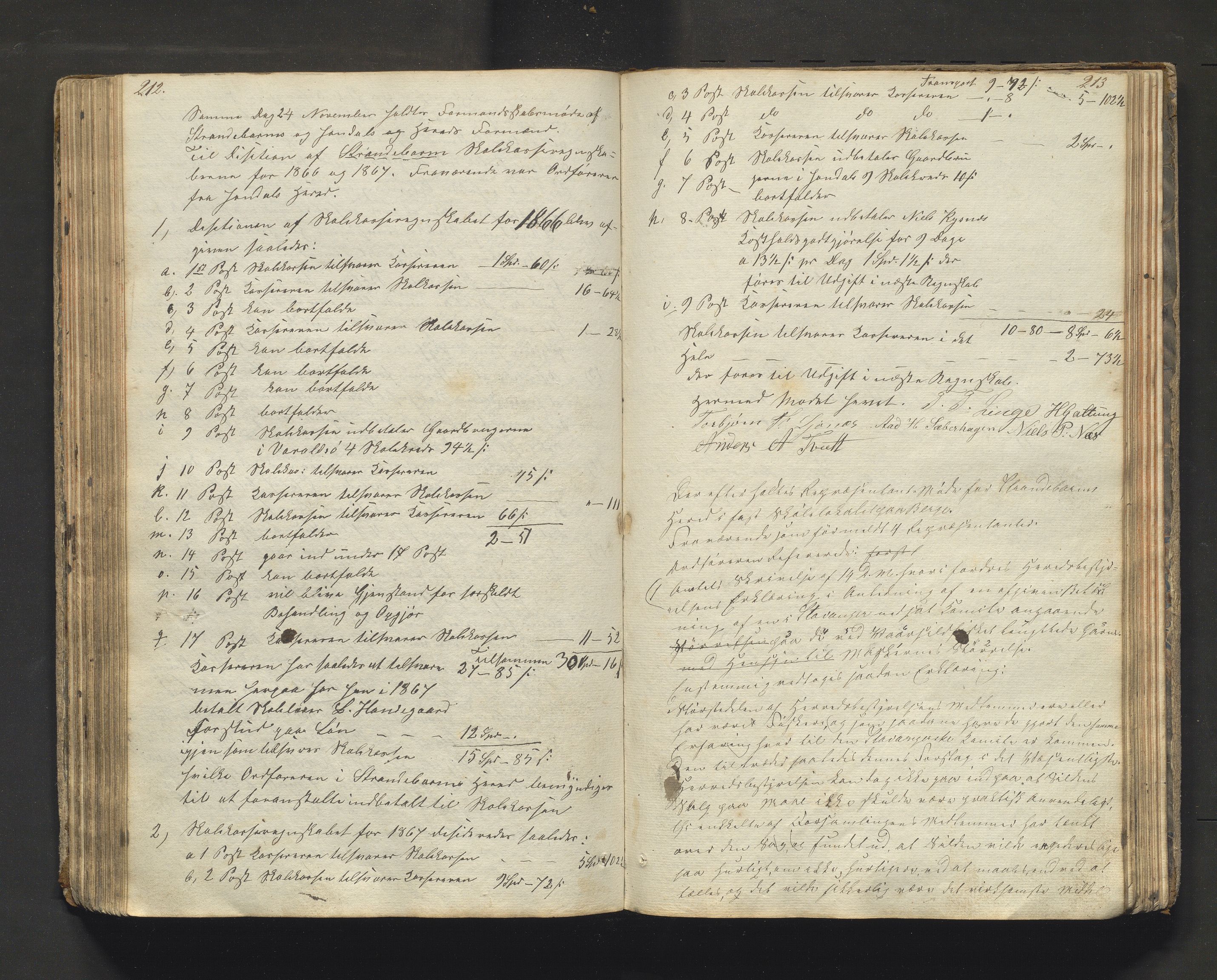 Strandebarm kommune. Formannskapet, IKAH/1226-021/A/Aa/L0001: Møtebok for Strandebarm formannskap og heradsstyre, 1838-1874, p. 106