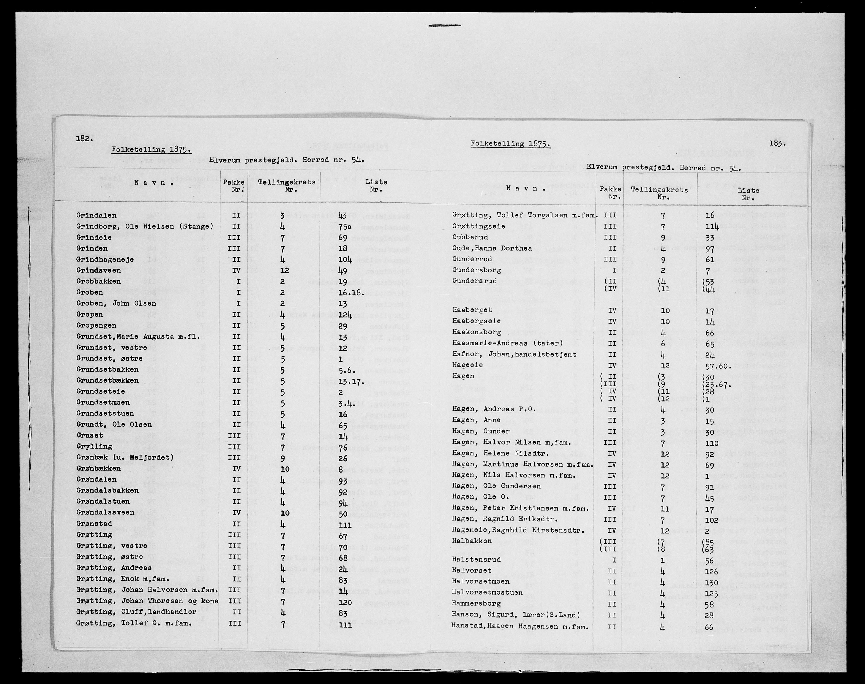 SAH, 1875 census for 0427P Elverum, 1875, p. 6