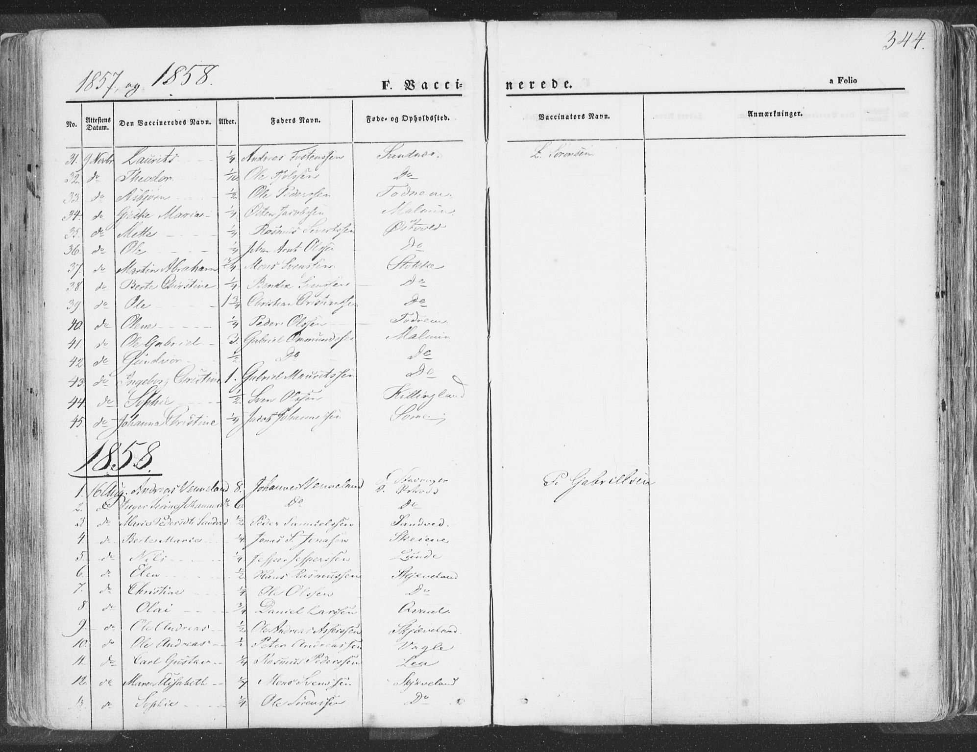 Høyland sokneprestkontor, SAST/A-101799/001/30BA/L0009: Parish register (official) no. A 9.2, 1857-1877, p. 344