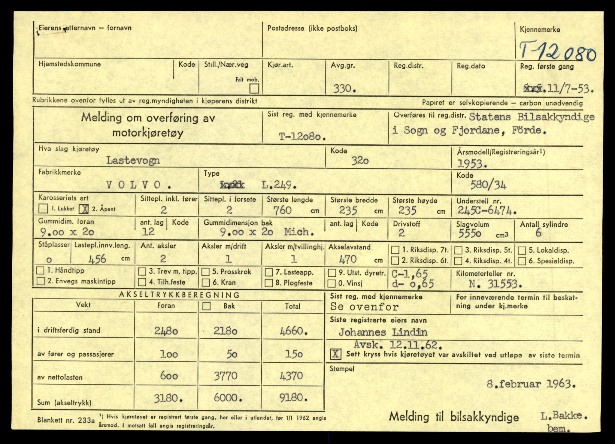 Møre og Romsdal vegkontor - Ålesund trafikkstasjon, AV/SAT-A-4099/F/Fe/L0032: Registreringskort for kjøretøy T 11997 - T 12149, 1927-1998, p. 2153