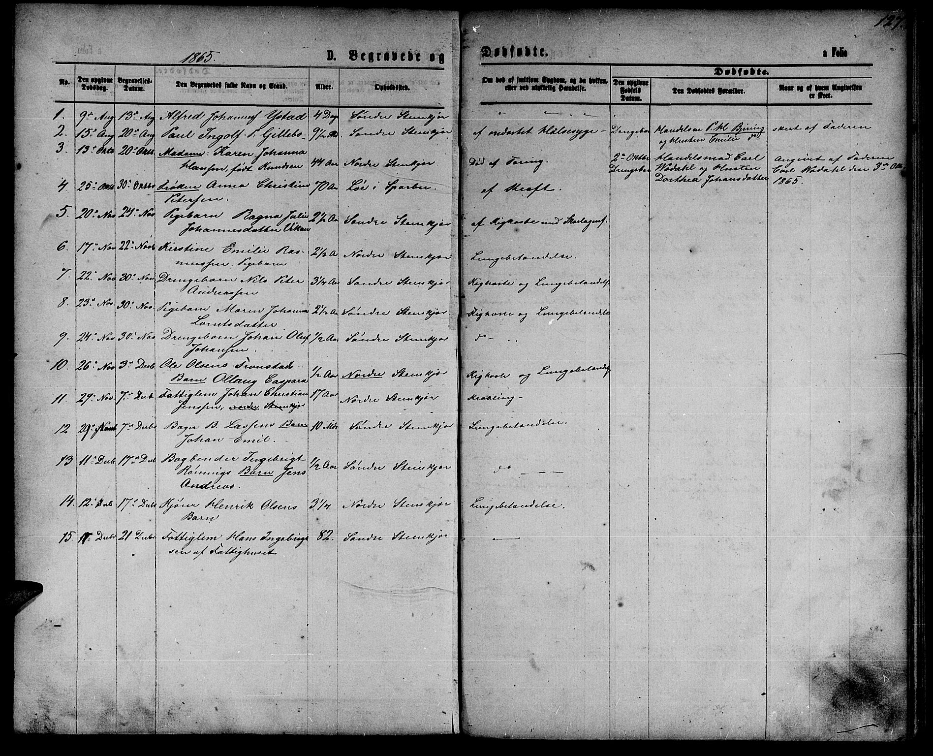 Ministerialprotokoller, klokkerbøker og fødselsregistre - Nord-Trøndelag, SAT/A-1458/739/L0373: Parish register (copy) no. 739C01, 1865-1882, p. 127