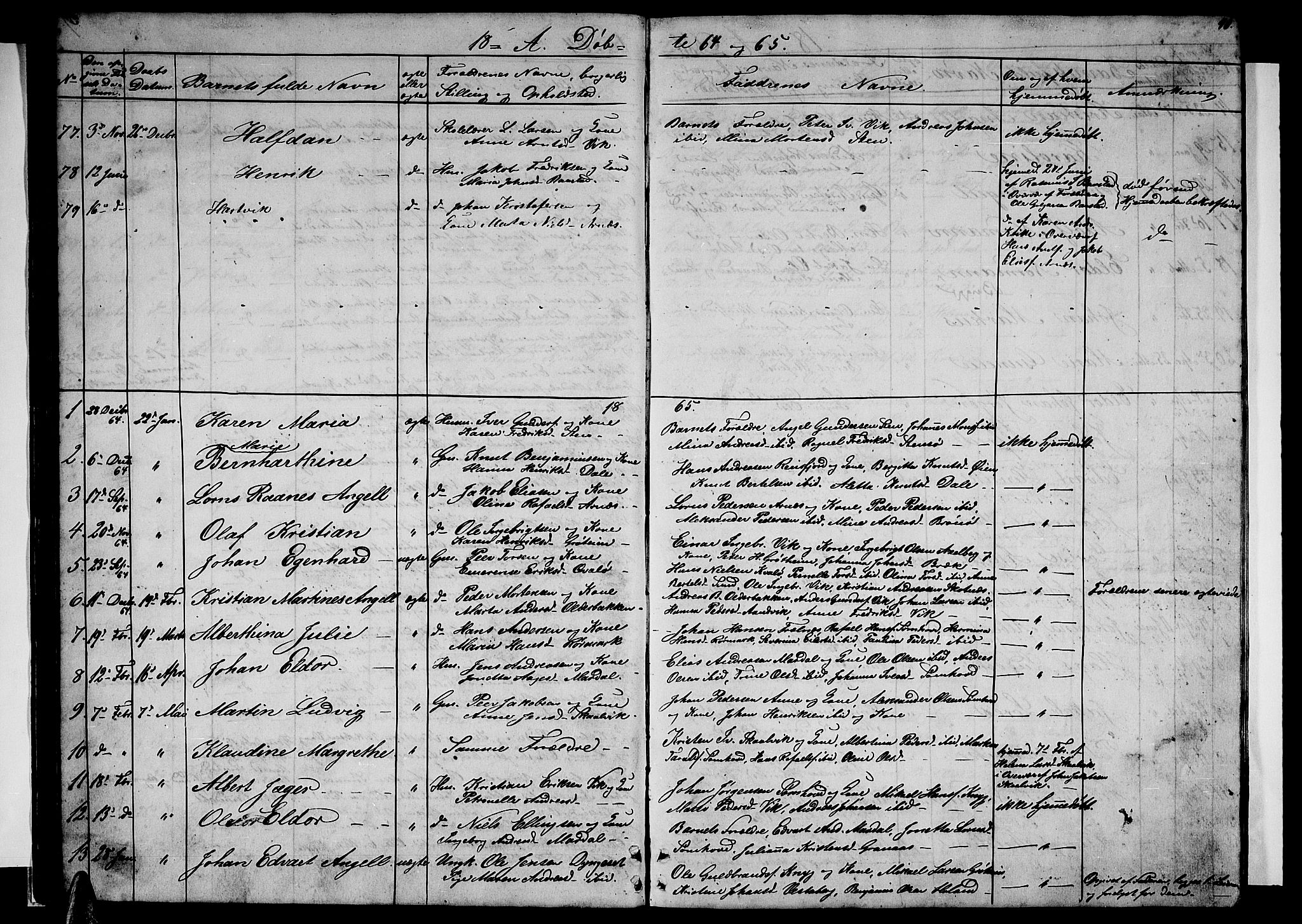 Ministerialprotokoller, klokkerbøker og fødselsregistre - Nordland, AV/SAT-A-1459/812/L0187: Parish register (copy) no. 812C05, 1850-1883, p. 40