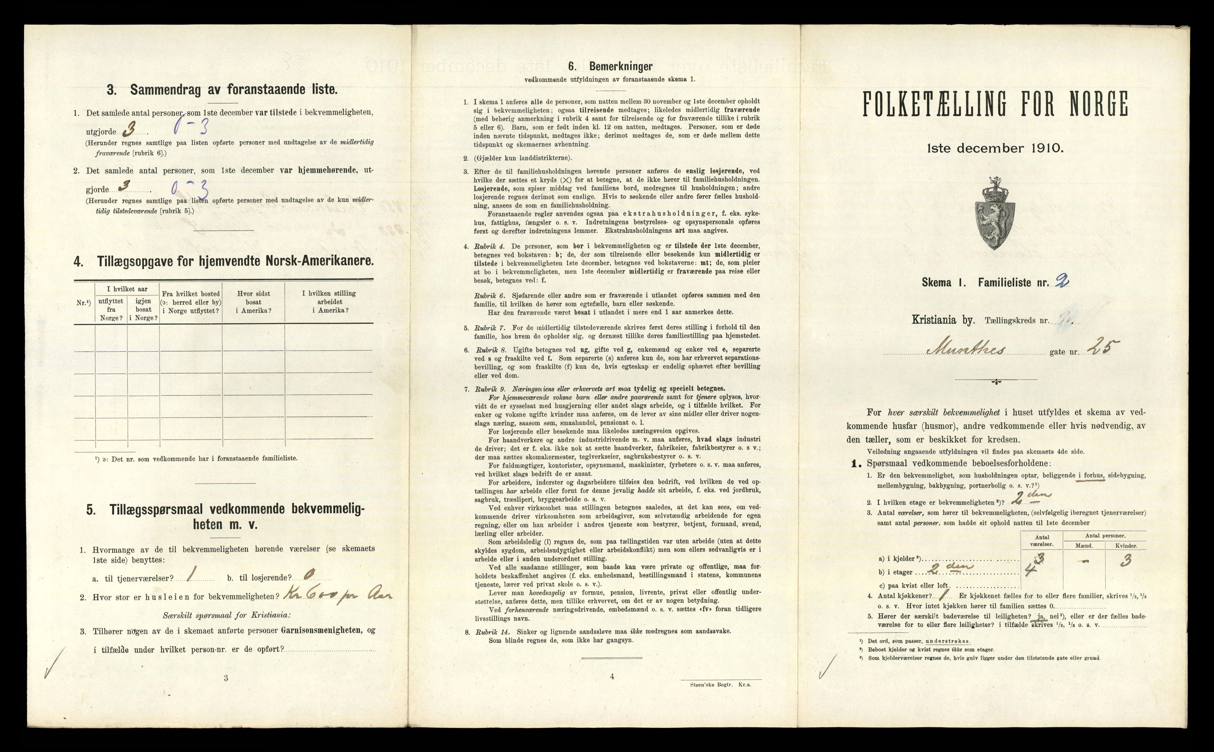 RA, 1910 census for Kristiania, 1910, p. 66387