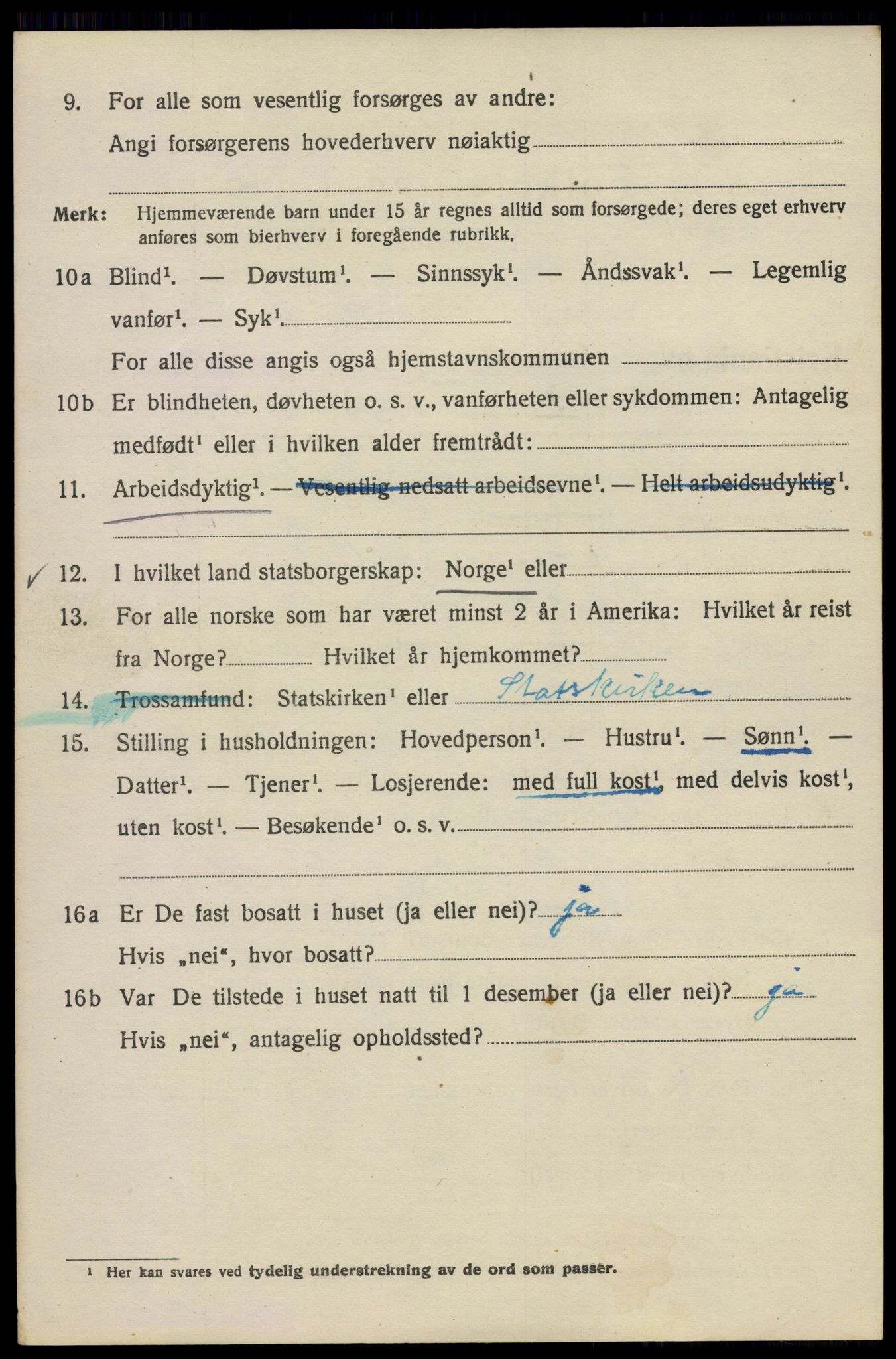 SAO, 1920 census for Kristiania, 1920, p. 355156