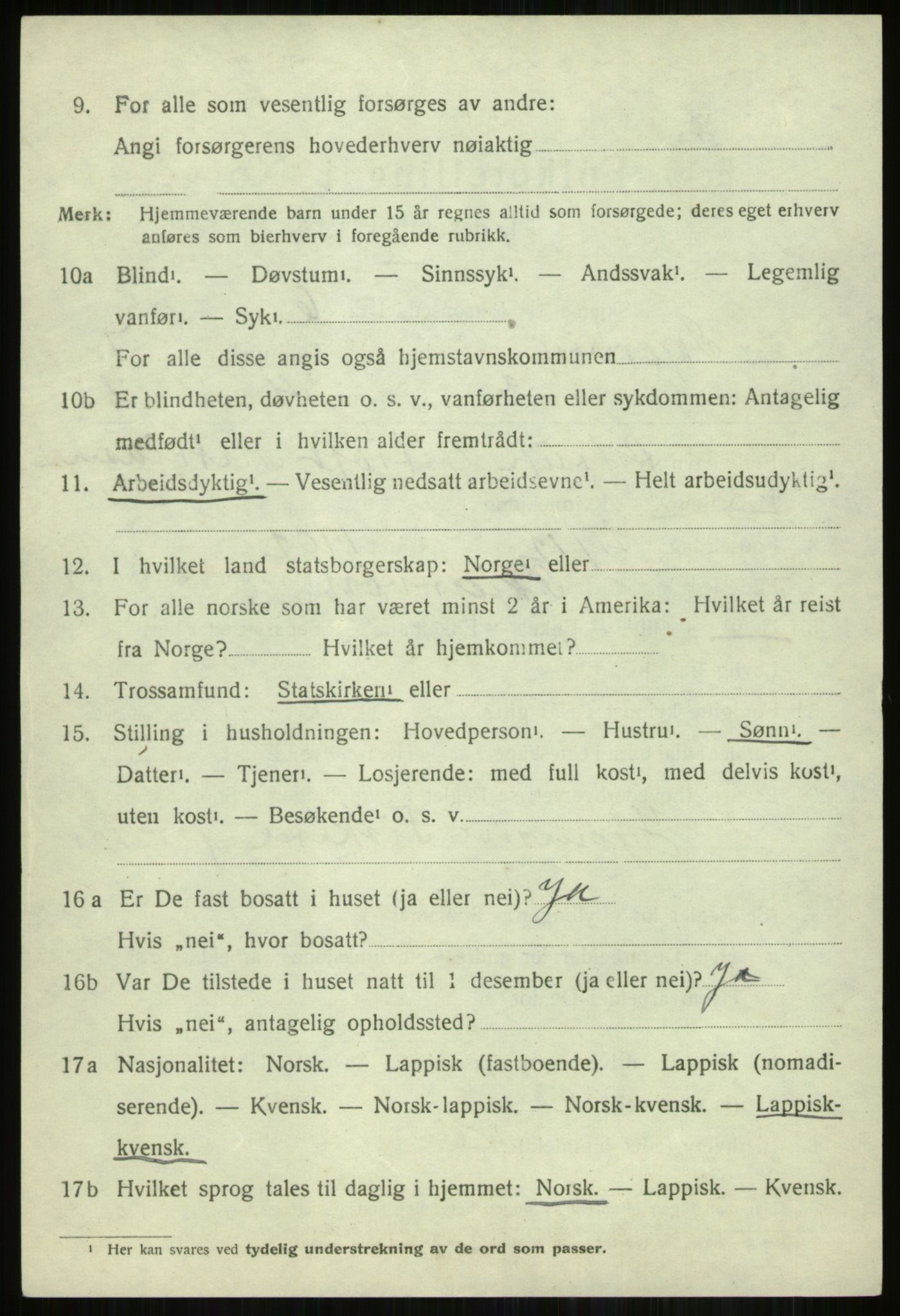 SATØ, 1920 census for Skjervøy, 1920, p. 4304