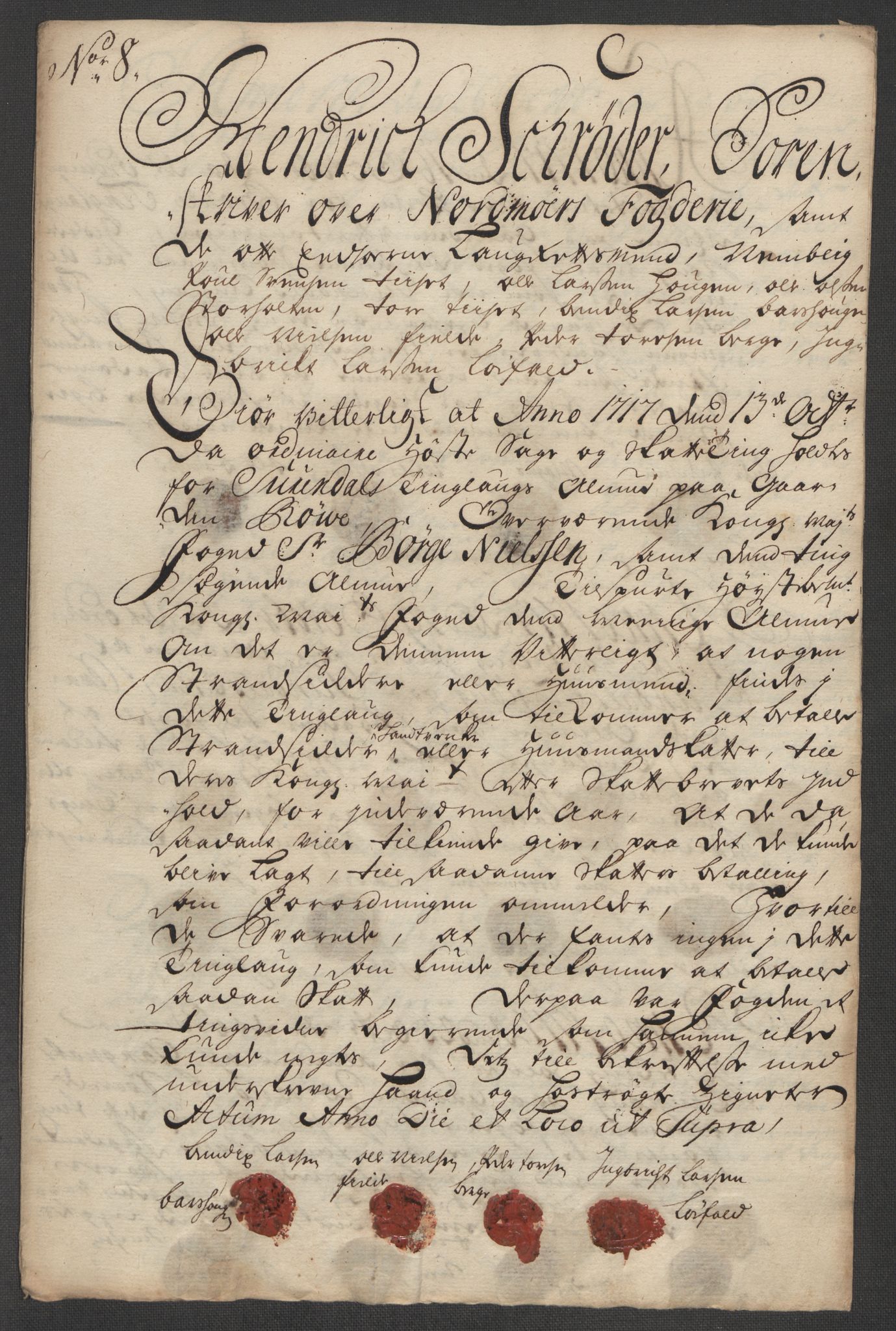 Rentekammeret inntil 1814, Reviderte regnskaper, Fogderegnskap, RA/EA-4092/R56/L3750: Fogderegnskap Nordmøre, 1717, p. 123