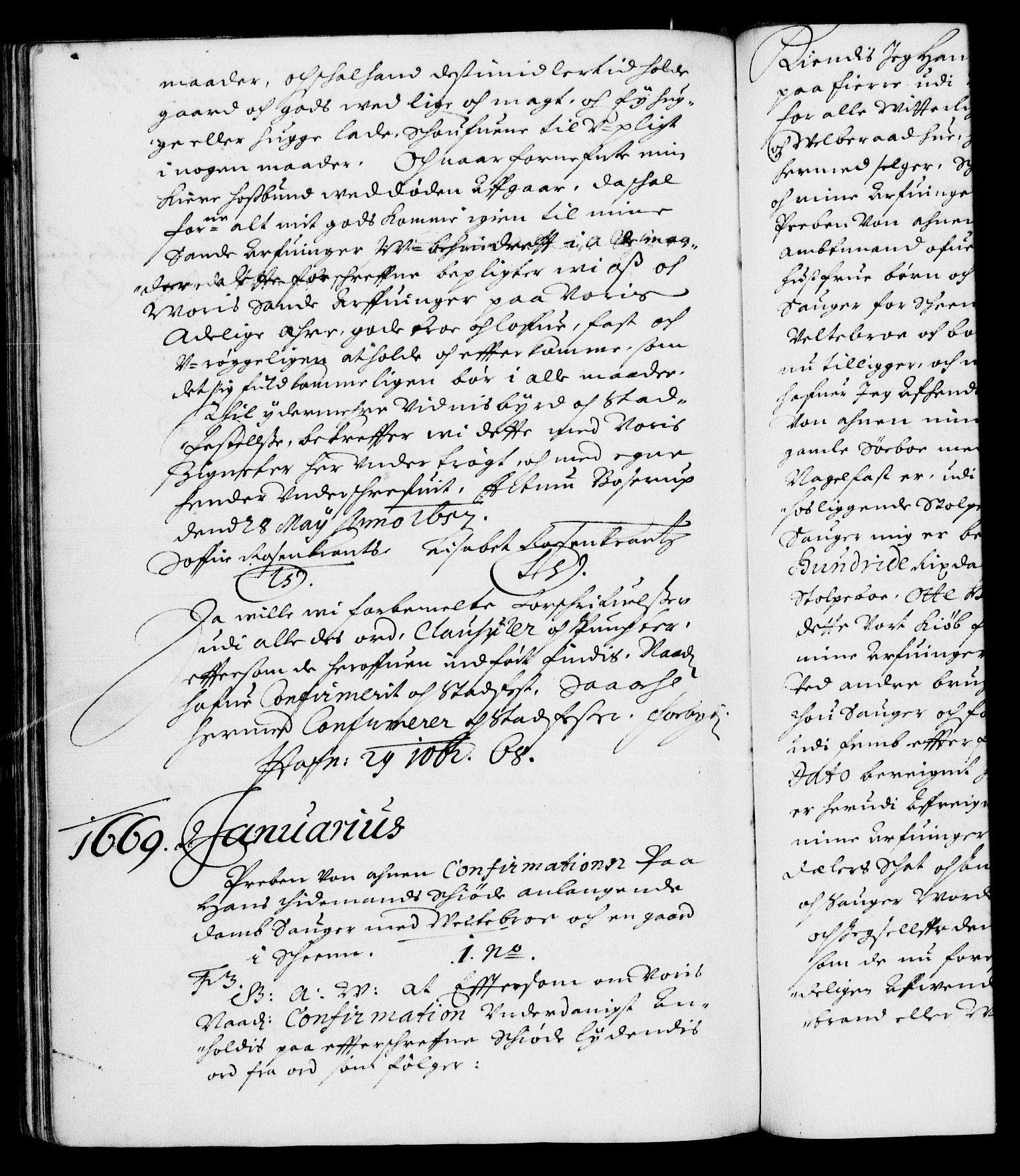 Danske Kanselli 1572-1799, AV/RA-EA-3023/F/Fc/Fca/Fcaa/L0010: Norske registre (mikrofilm), 1660-1670, p. 813b