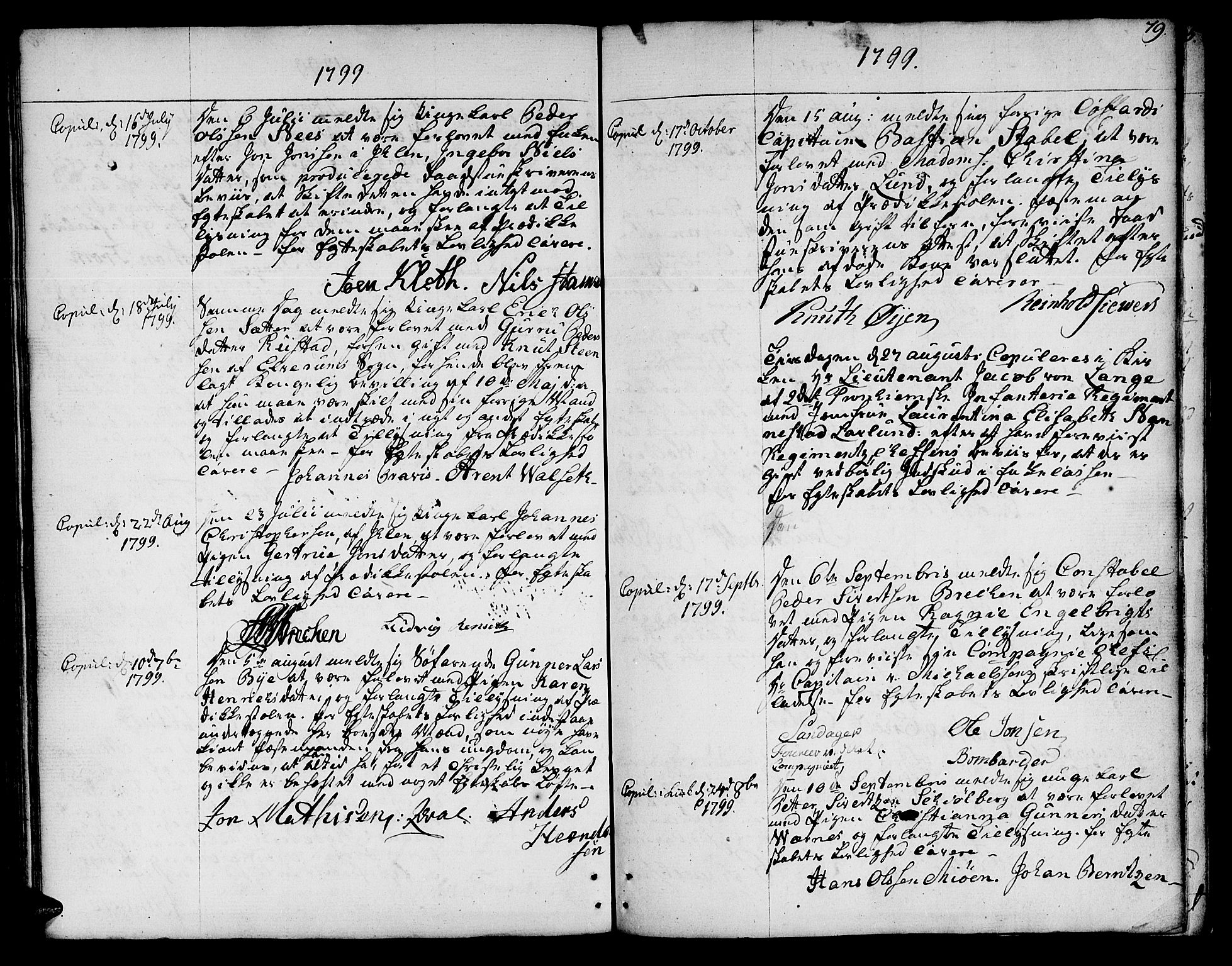 Ministerialprotokoller, klokkerbøker og fødselsregistre - Sør-Trøndelag, SAT/A-1456/601/L0041: Parish register (official) no. 601A09, 1784-1801, p. 79