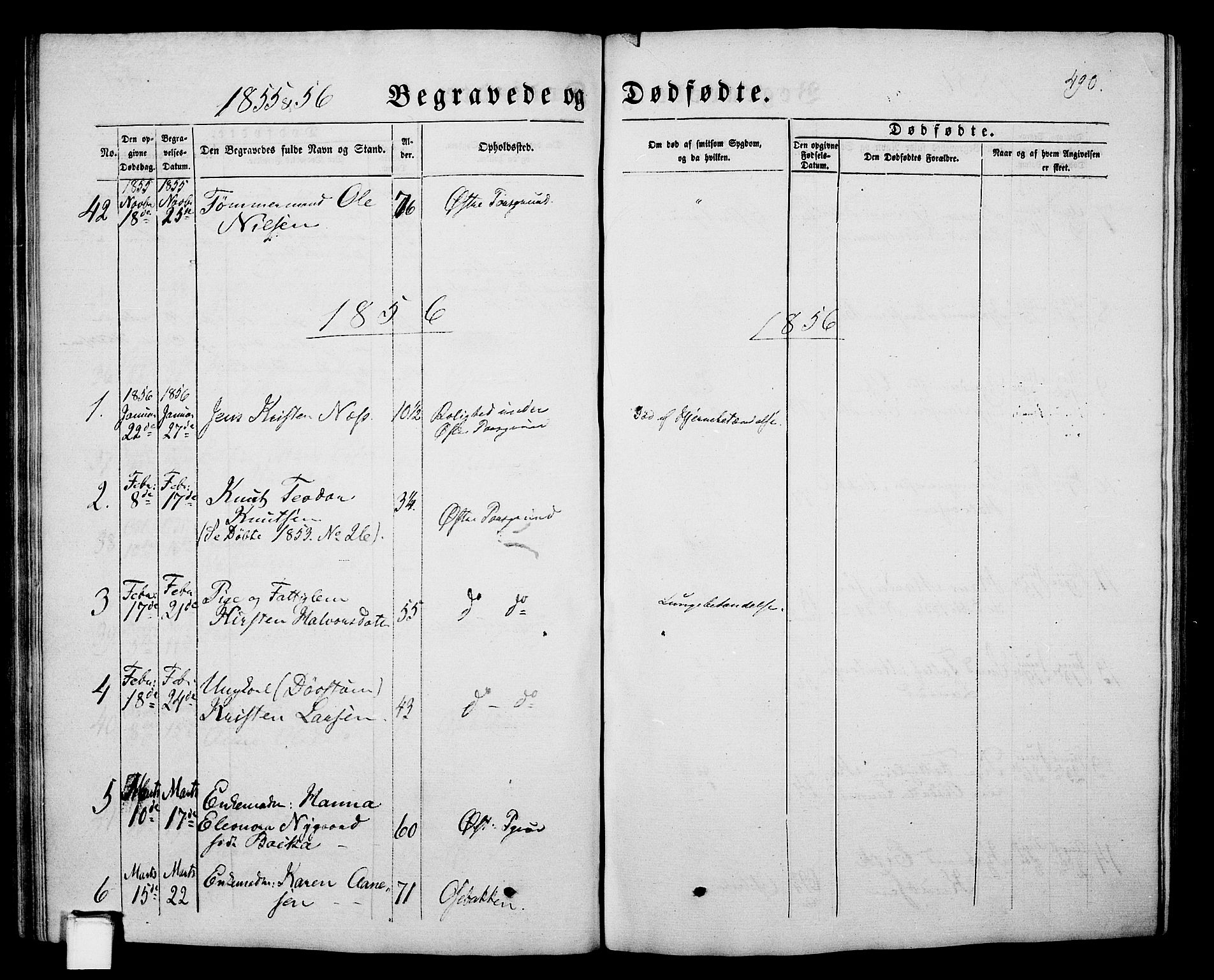 Porsgrunn kirkebøker , SAKO/A-104/G/Gb/L0004: Parish register (copy) no. II 4, 1853-1882, p. 490