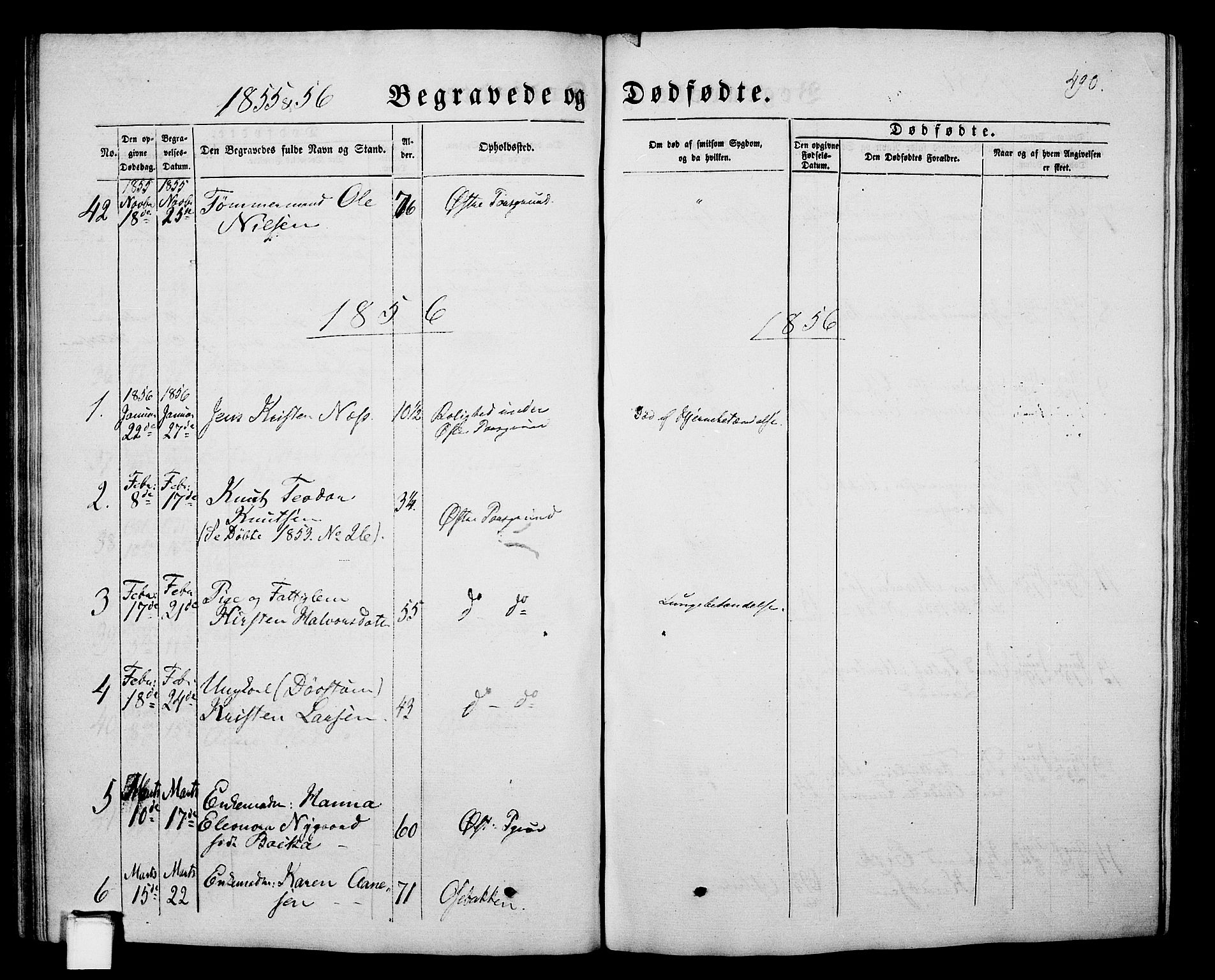 Porsgrunn kirkebøker , AV/SAKO-A-104/G/Gb/L0004: Parish register (copy) no. II 4, 1853-1882, p. 490