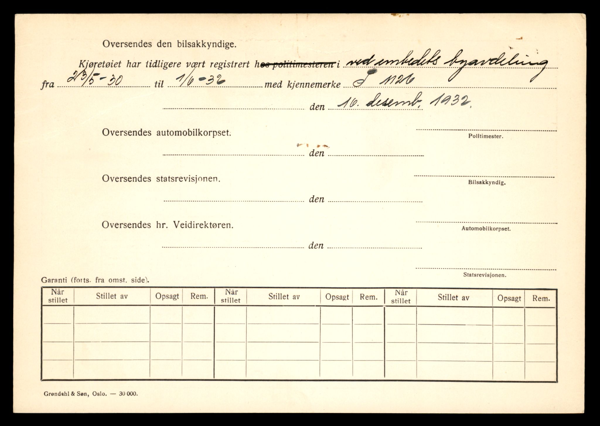 Møre og Romsdal vegkontor - Ålesund trafikkstasjon, SAT/A-4099/F/Fe/L0015: Registreringskort for kjøretøy T 1700 - T 1850, 1927-1998, p. 1482