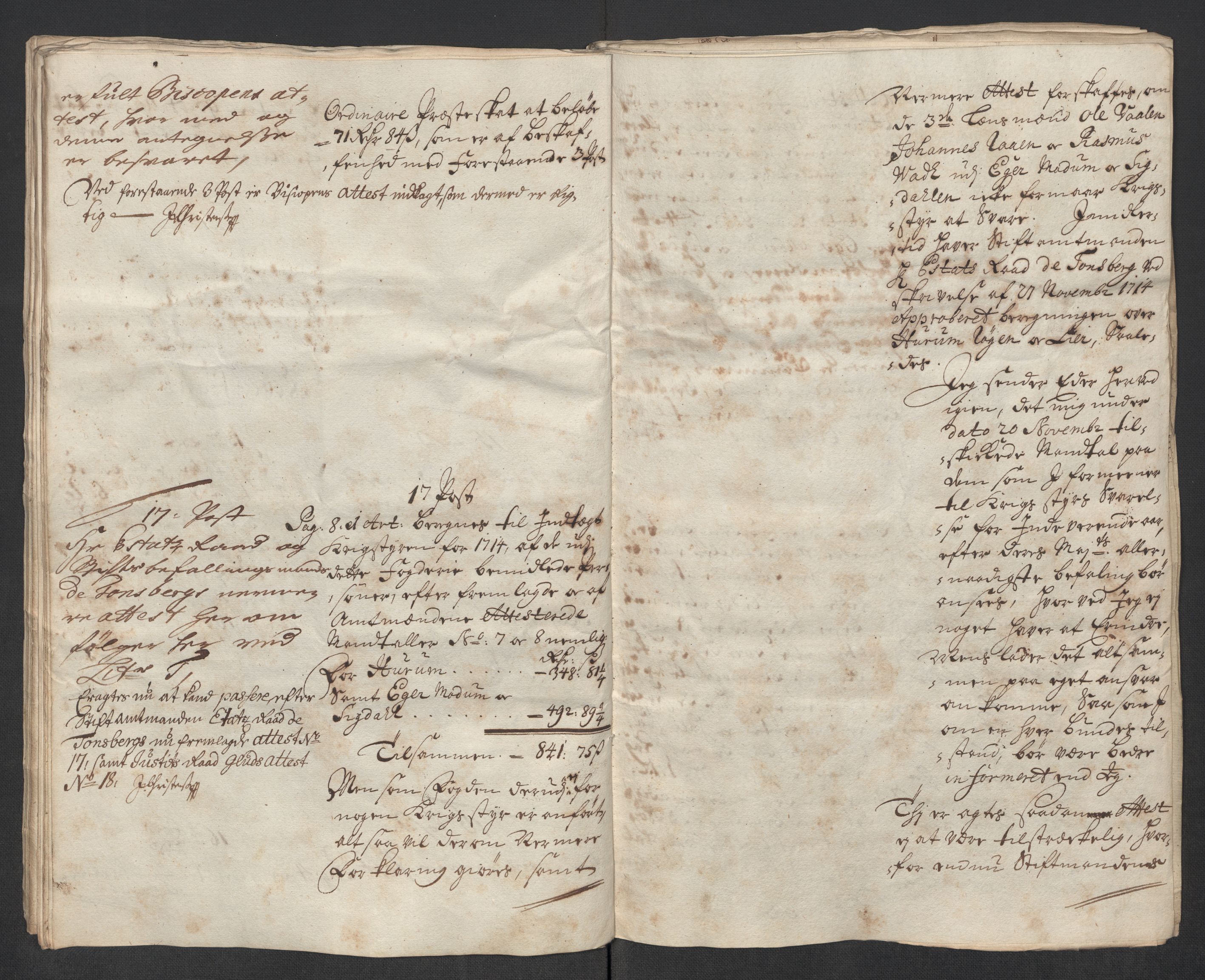 Rentekammeret inntil 1814, Reviderte regnskaper, Fogderegnskap, AV/RA-EA-4092/R31/L1709: Fogderegnskap Hurum, Røyken, Eiker, Lier og Buskerud, 1714, p. 159