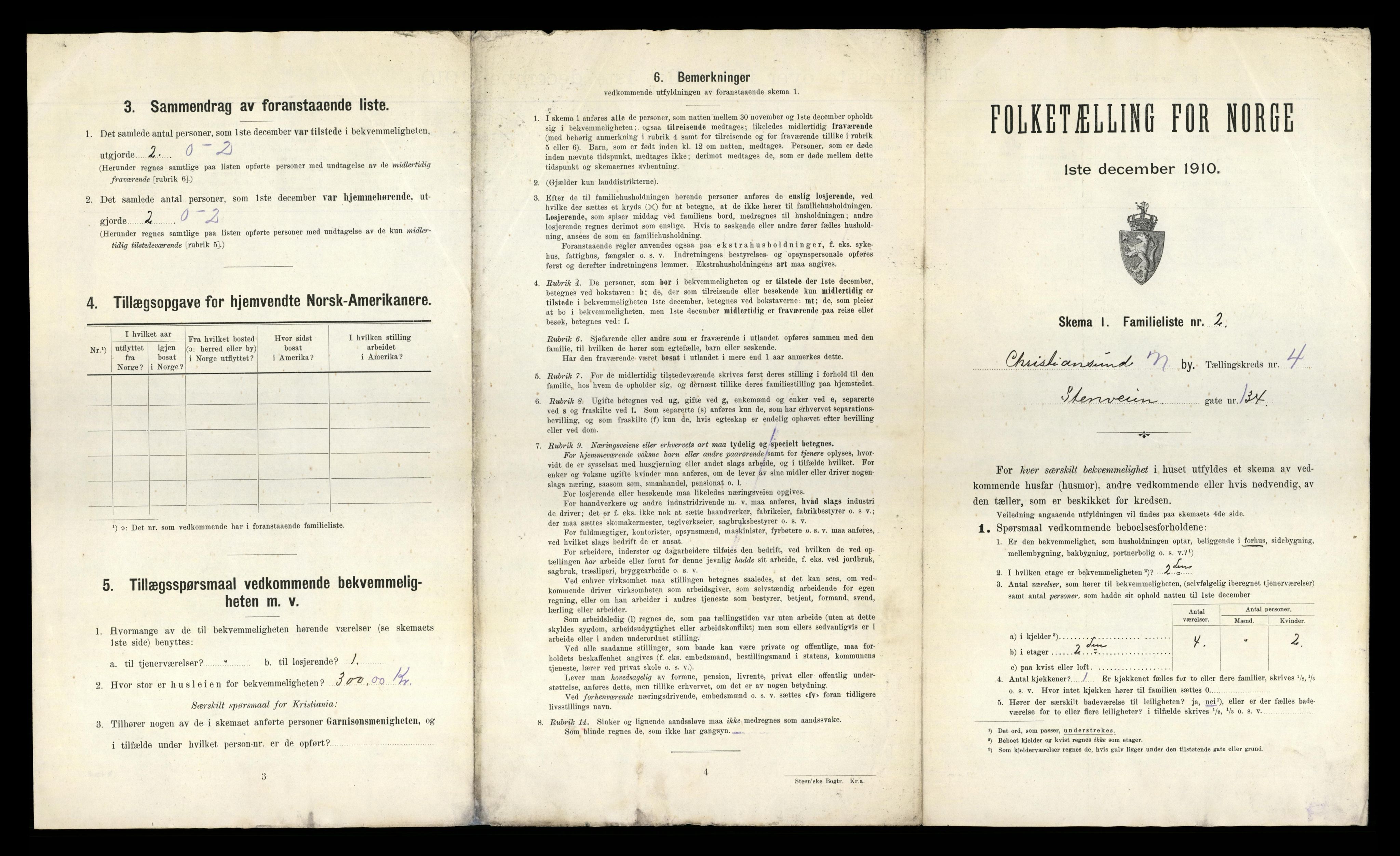 RA, 1910 census for Kristiansund, 1910, p. 971