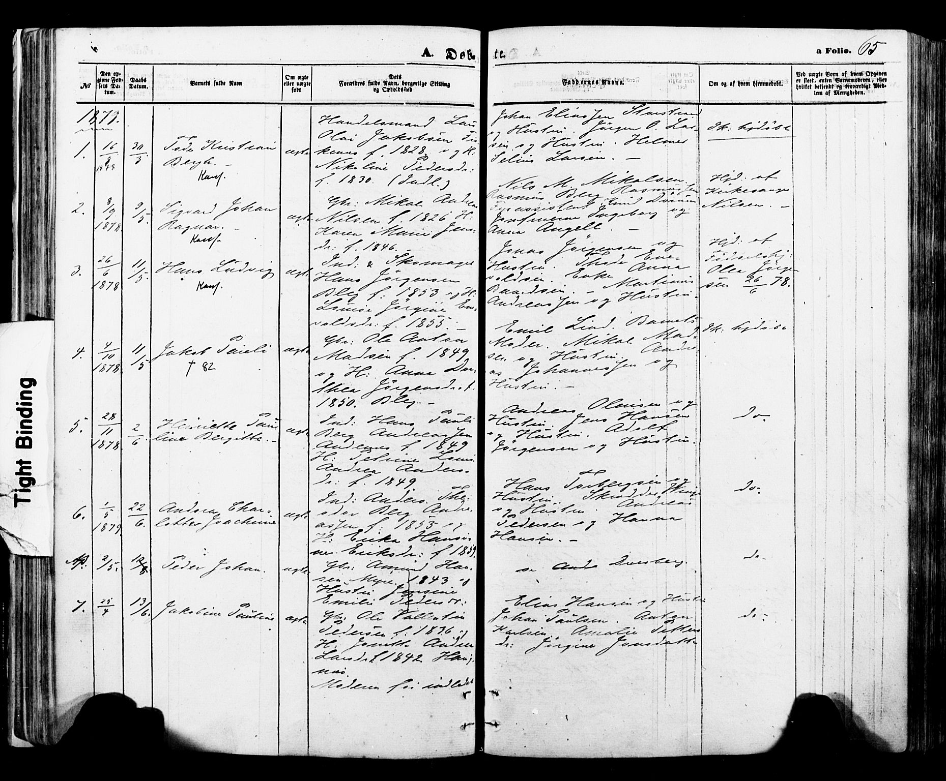 Ministerialprotokoller, klokkerbøker og fødselsregistre - Nordland, AV/SAT-A-1459/897/L1398: Parish register (official) no. 897A05 /2, 1867-1880, p. 65