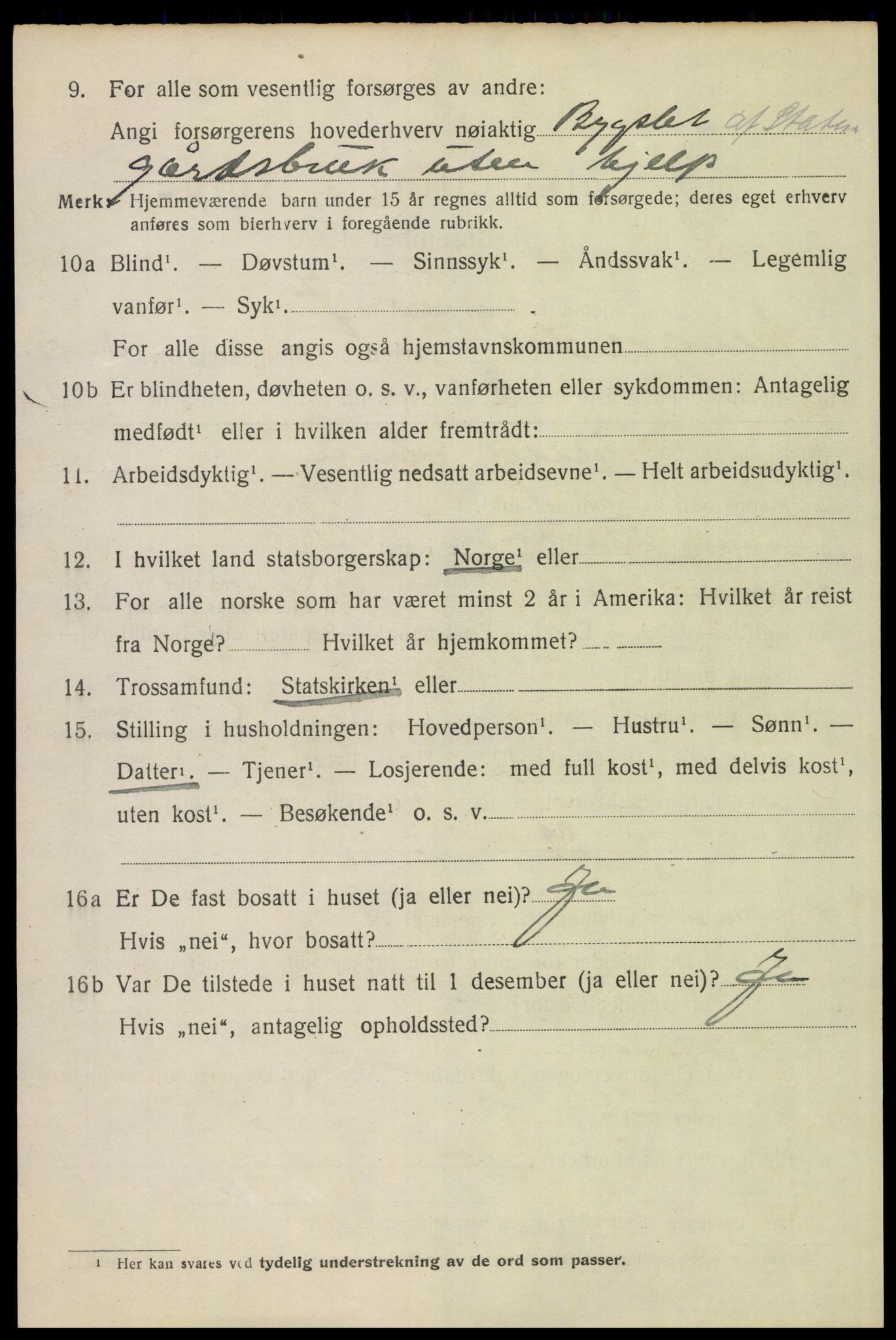 SAH, 1920 census for Engerdal, 1920, p. 1552