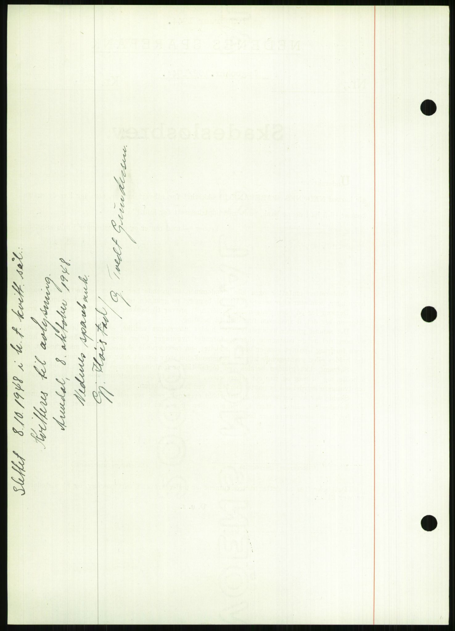 Nedenes sorenskriveri, SAK/1221-0006/G/Gb/Gbb/L0002: Mortgage book no. II, 1942-1945, Diary no: : 102/1944