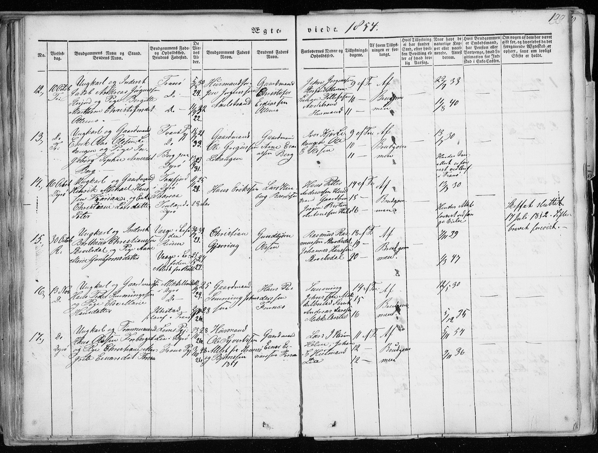 Tranøy sokneprestkontor, SATØ/S-1313/I/Ia/Iaa/L0006kirke: Parish register (official) no. 6, 1844-1855, p. 199