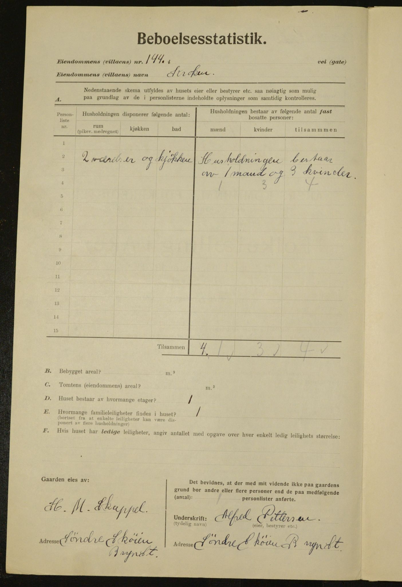 , Municipal Census 1923 for Aker, 1923, p. 29240