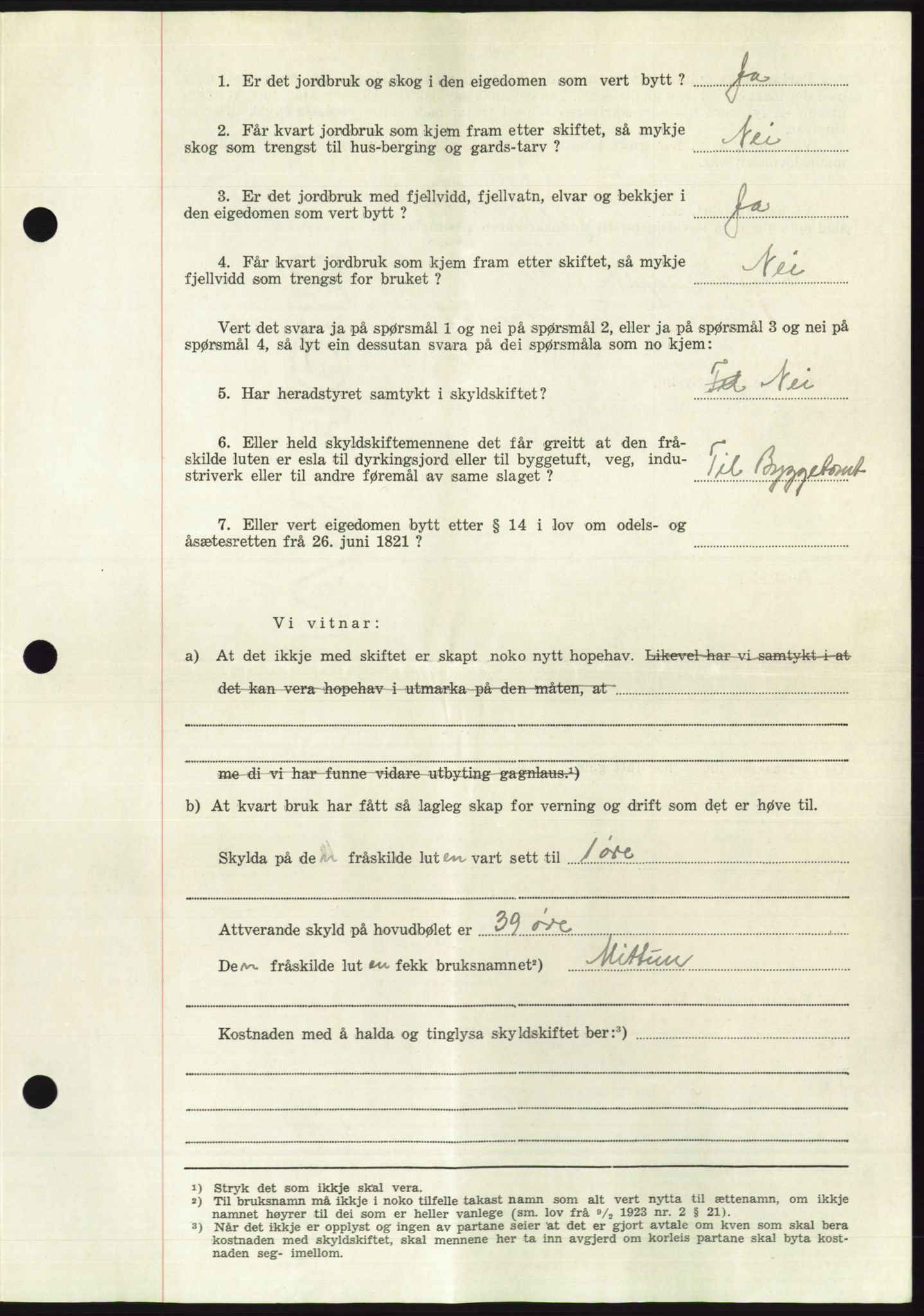 Søre Sunnmøre sorenskriveri, AV/SAT-A-4122/1/2/2C/L0092: Mortgage book no. 18A, 1952-1952, Diary no: : 920/1952