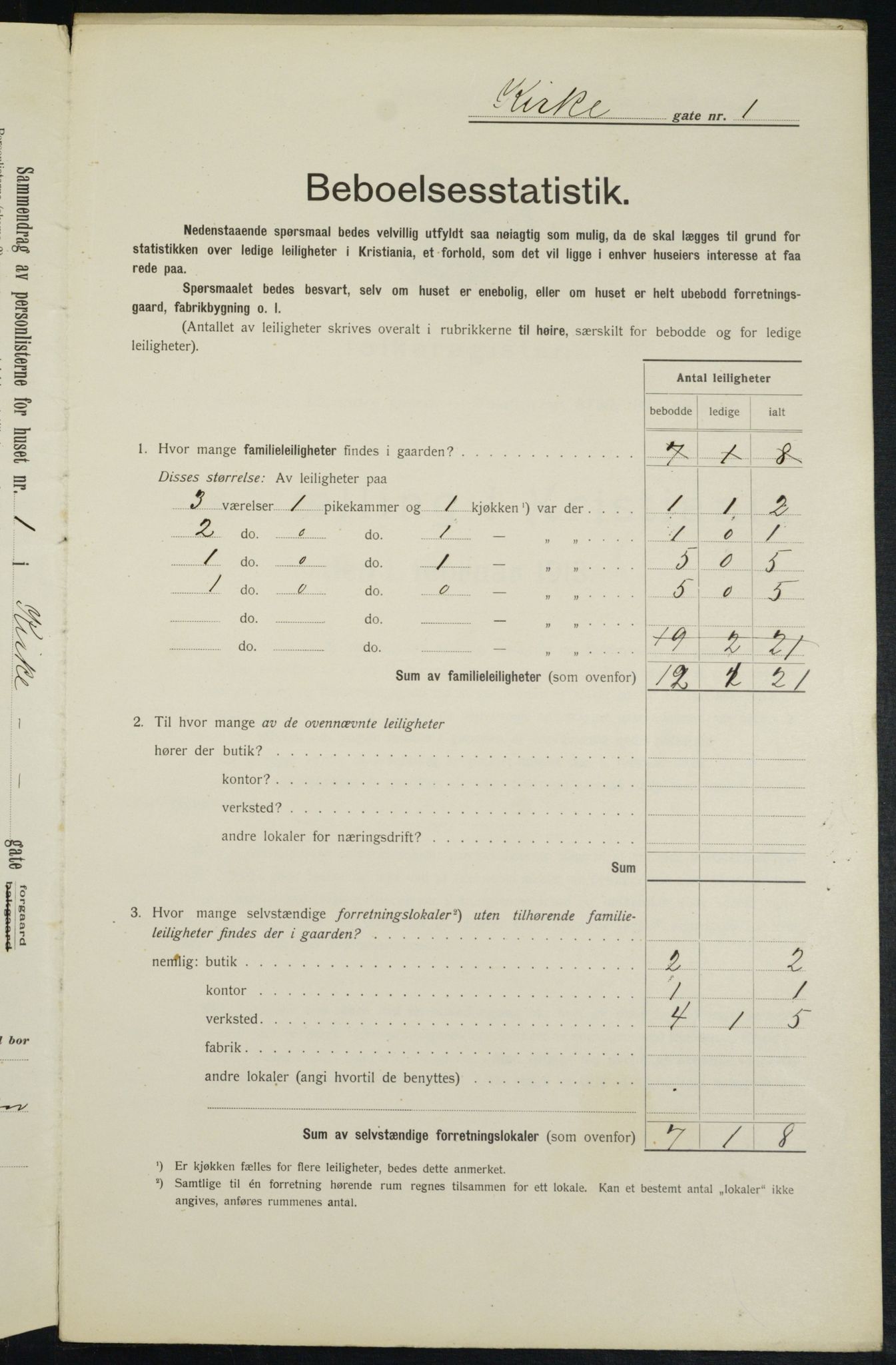 OBA, Municipal Census 1913 for Kristiania, 1913, p. 49461