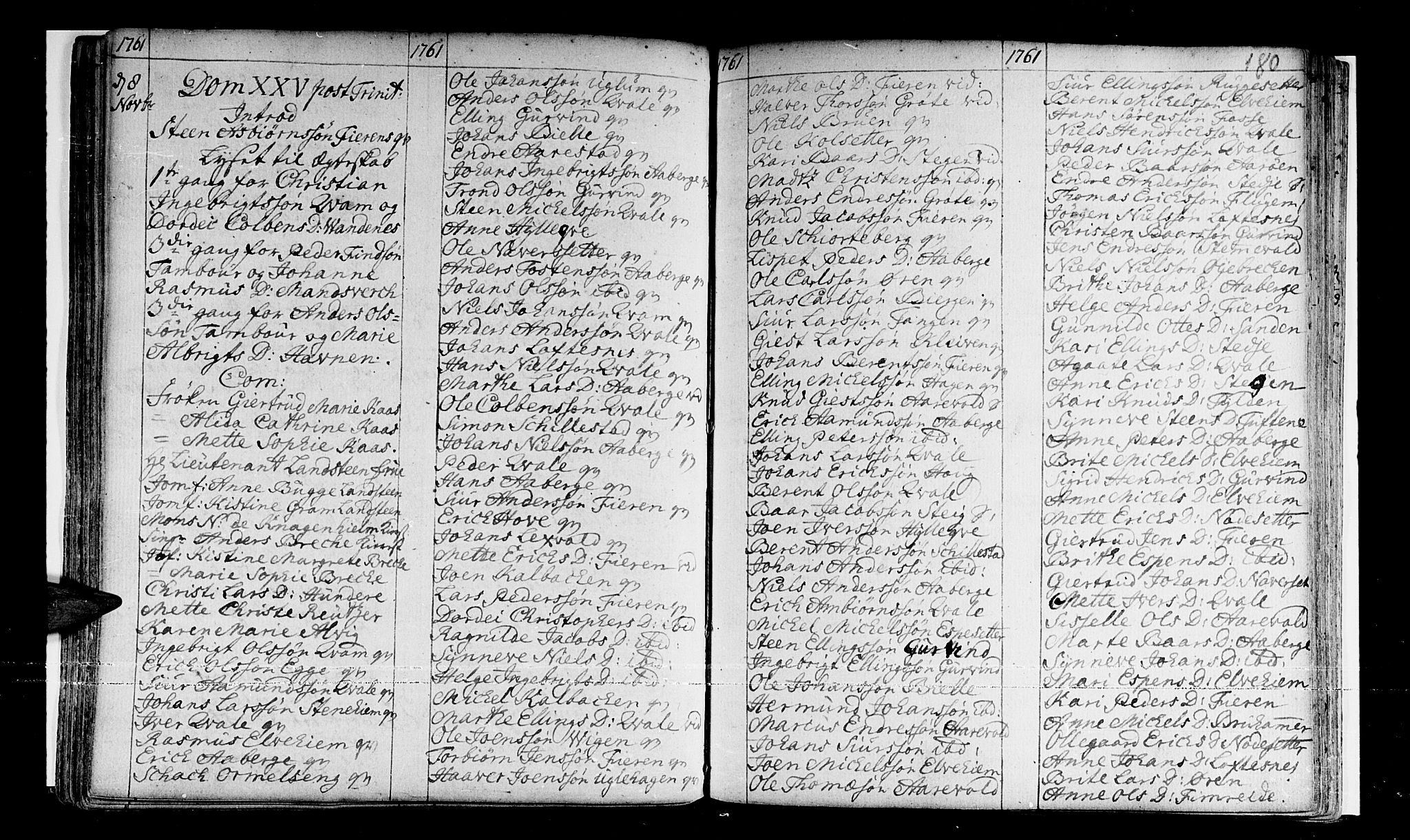 Sogndal sokneprestembete, AV/SAB-A-81301/H/Haa/Haaa/L0003: Parish register (official) no. A 3, 1747-1768, p. 180