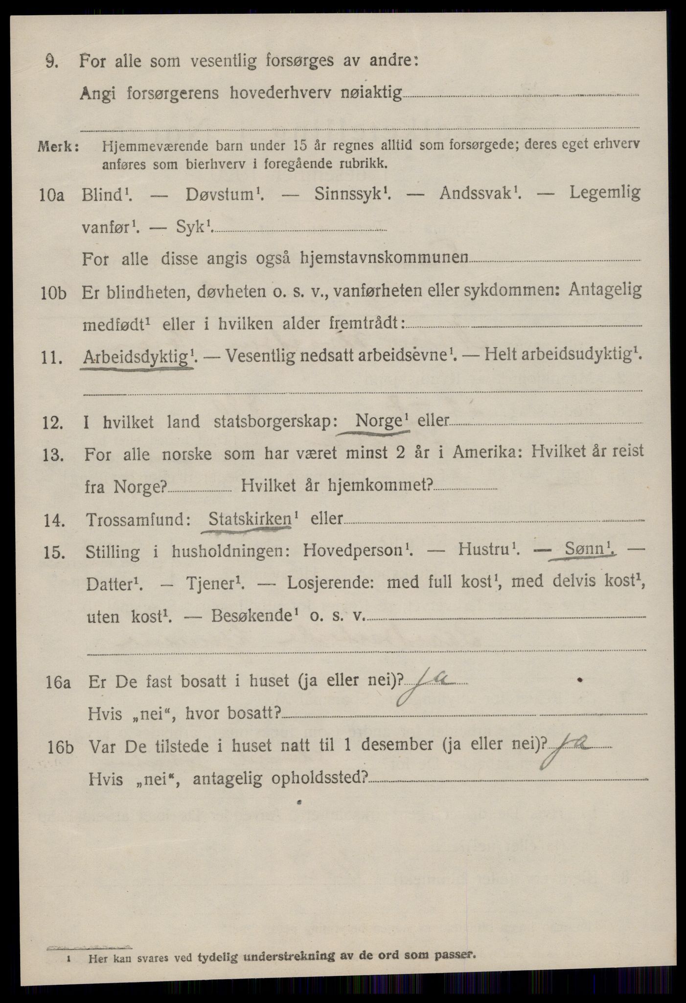 SAT, 1920 census for Fræna, 1920, p. 5094