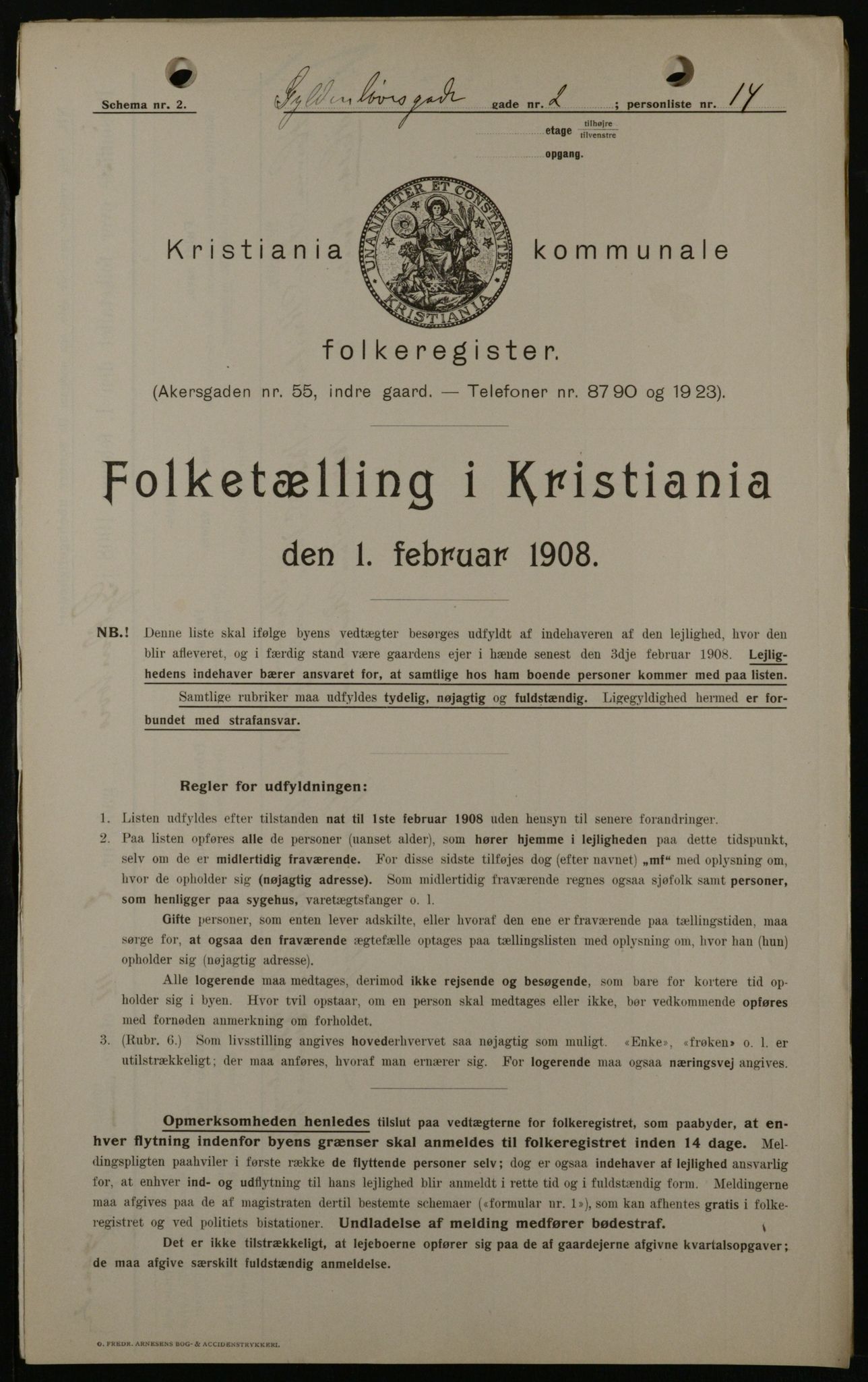 OBA, Municipal Census 1908 for Kristiania, 1908, p. 29324