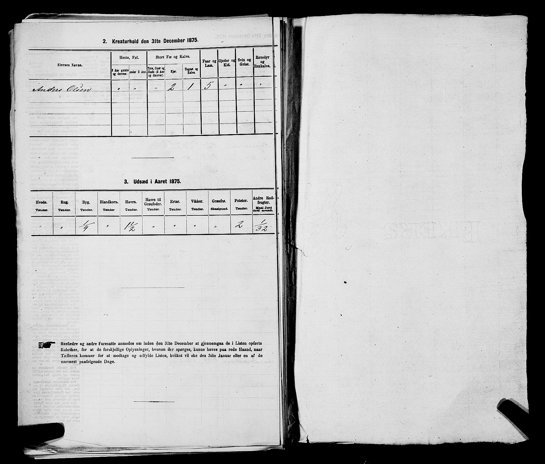 SAKO, 1875 census for 0623P Modum, 1875, p. 2549