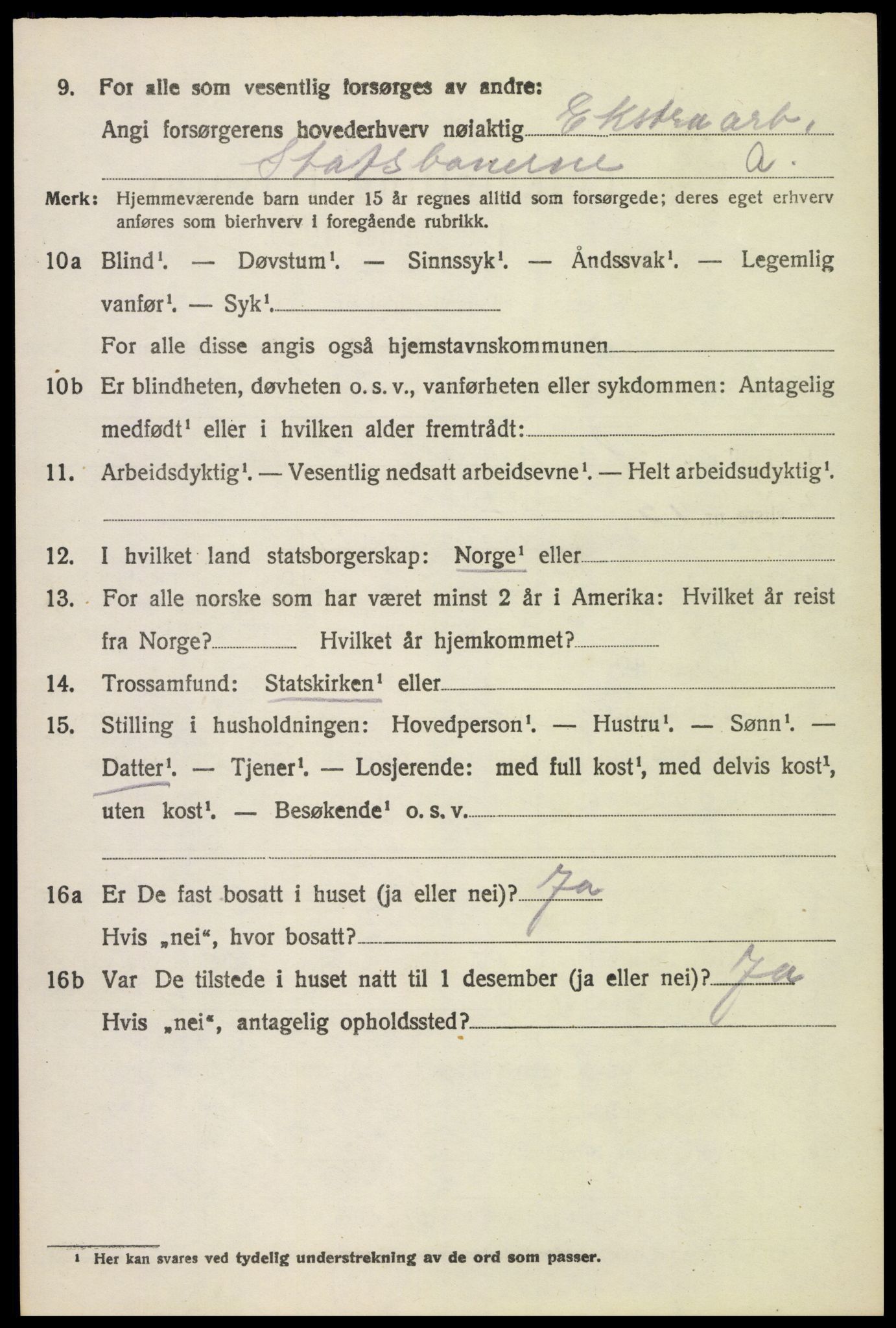SAH, 1920 census for Stange, 1920, p. 3796