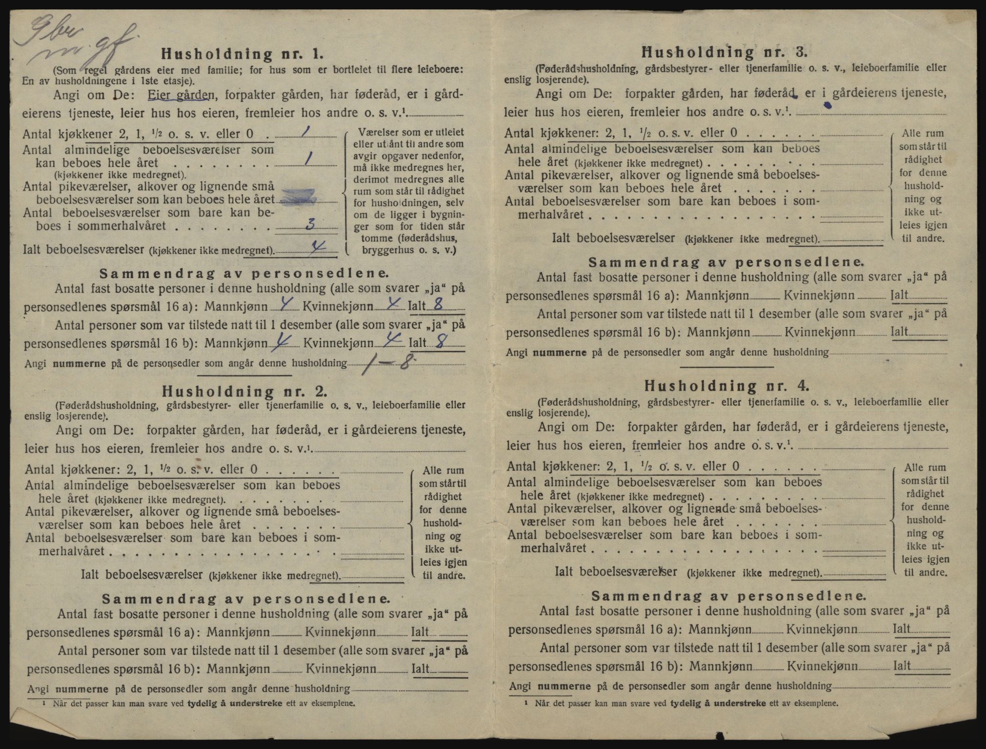 SATØ, 1920 census for Sørfjord, 1920, p. 458