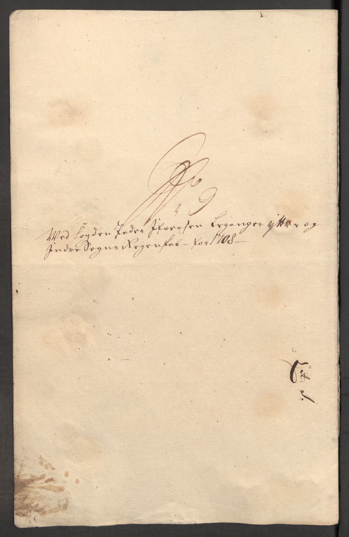 Rentekammeret inntil 1814, Reviderte regnskaper, Fogderegnskap, AV/RA-EA-4092/R52/L3315: Fogderegnskap Sogn, 1708, p. 165