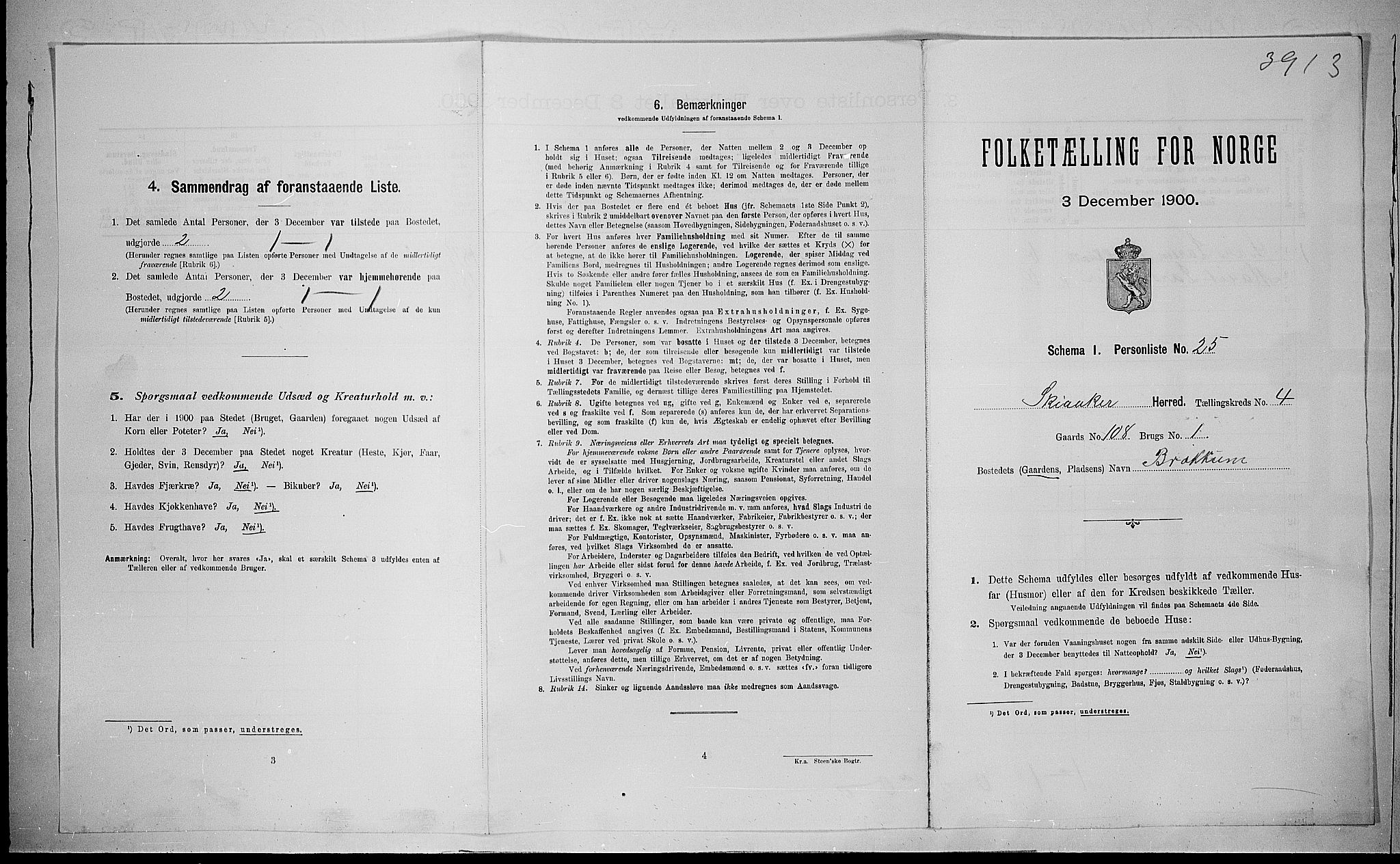 SAH, 1900 census for Skjåk, 1900, p. 379