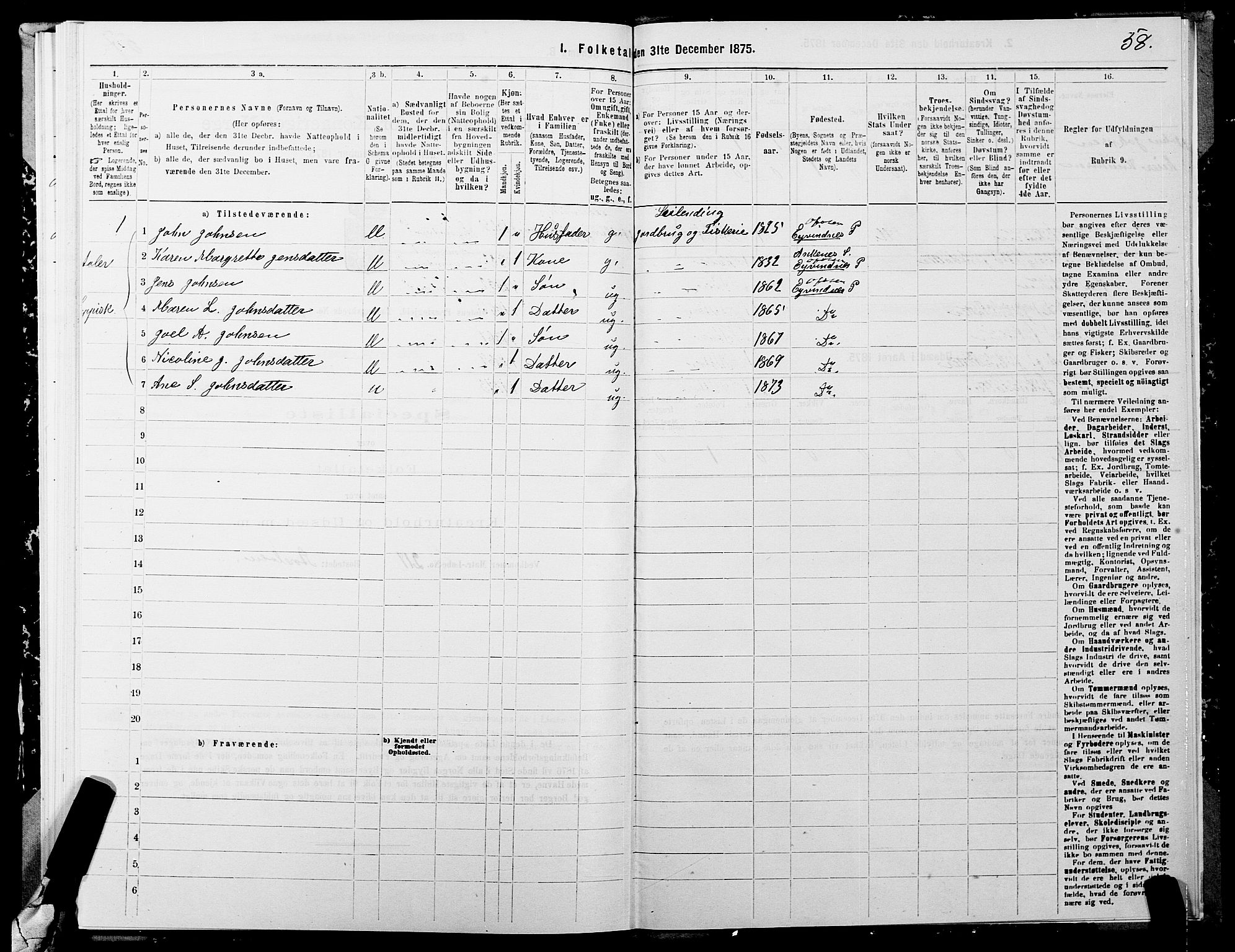 SATØ, 1875 census for 1914P Trondenes, 1875, p. 8058