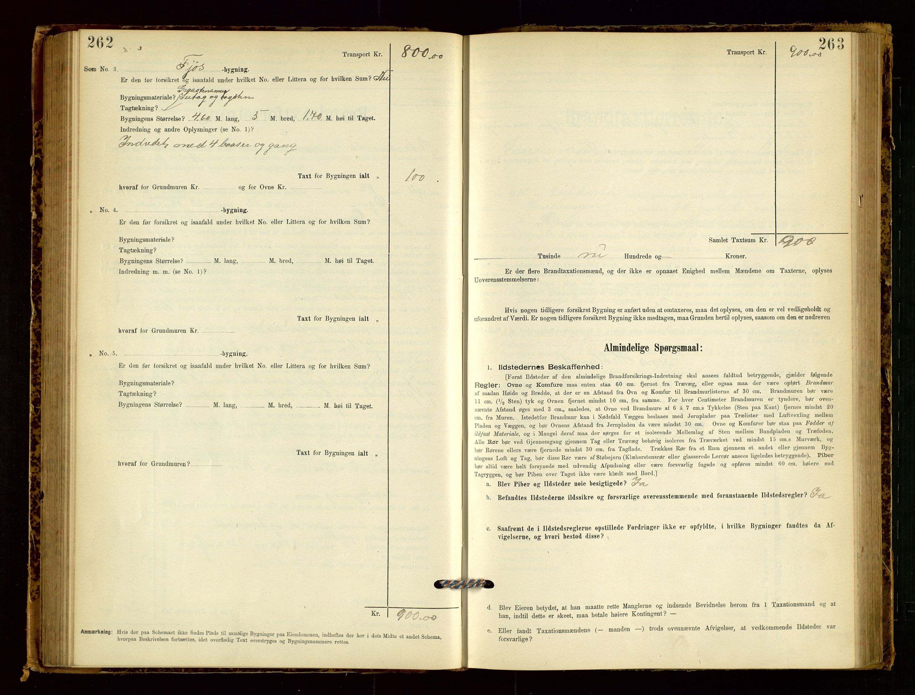 Eigersund lensmannskontor, AV/SAST-A-100171/Gob/L0001: Skjemaprotokoll, 1894-1909, p. 262-263