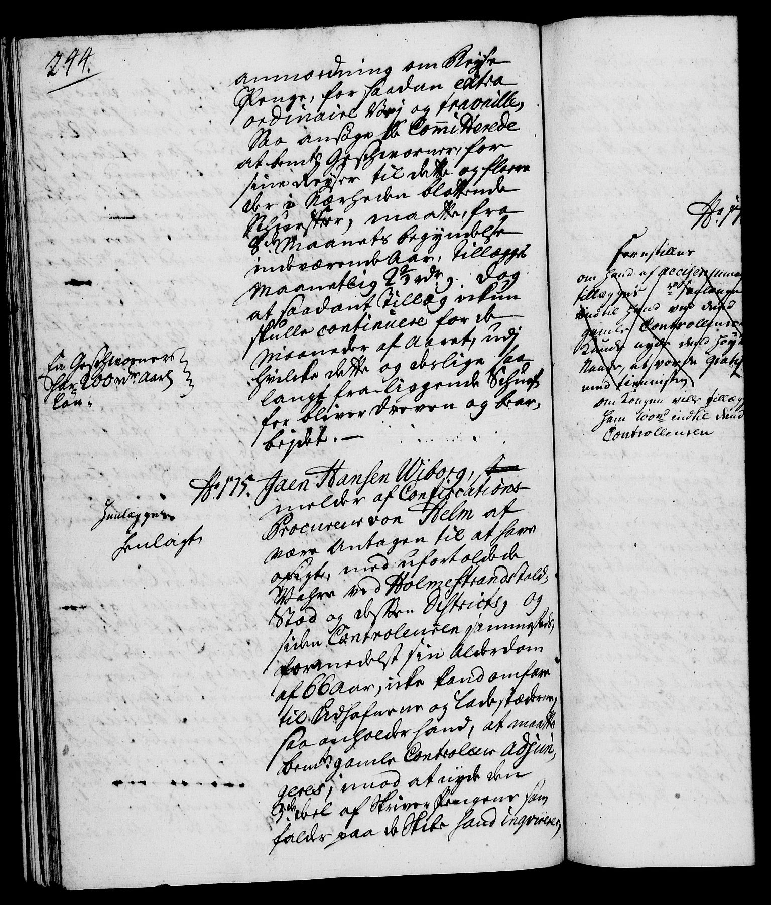 Rentekammeret, Kammerkanselliet, RA/EA-3111/G/Gh/Gha/L0020: Norsk ekstraktmemorialprotokoll (merket RK 53.65), 1738-1739, p. 244