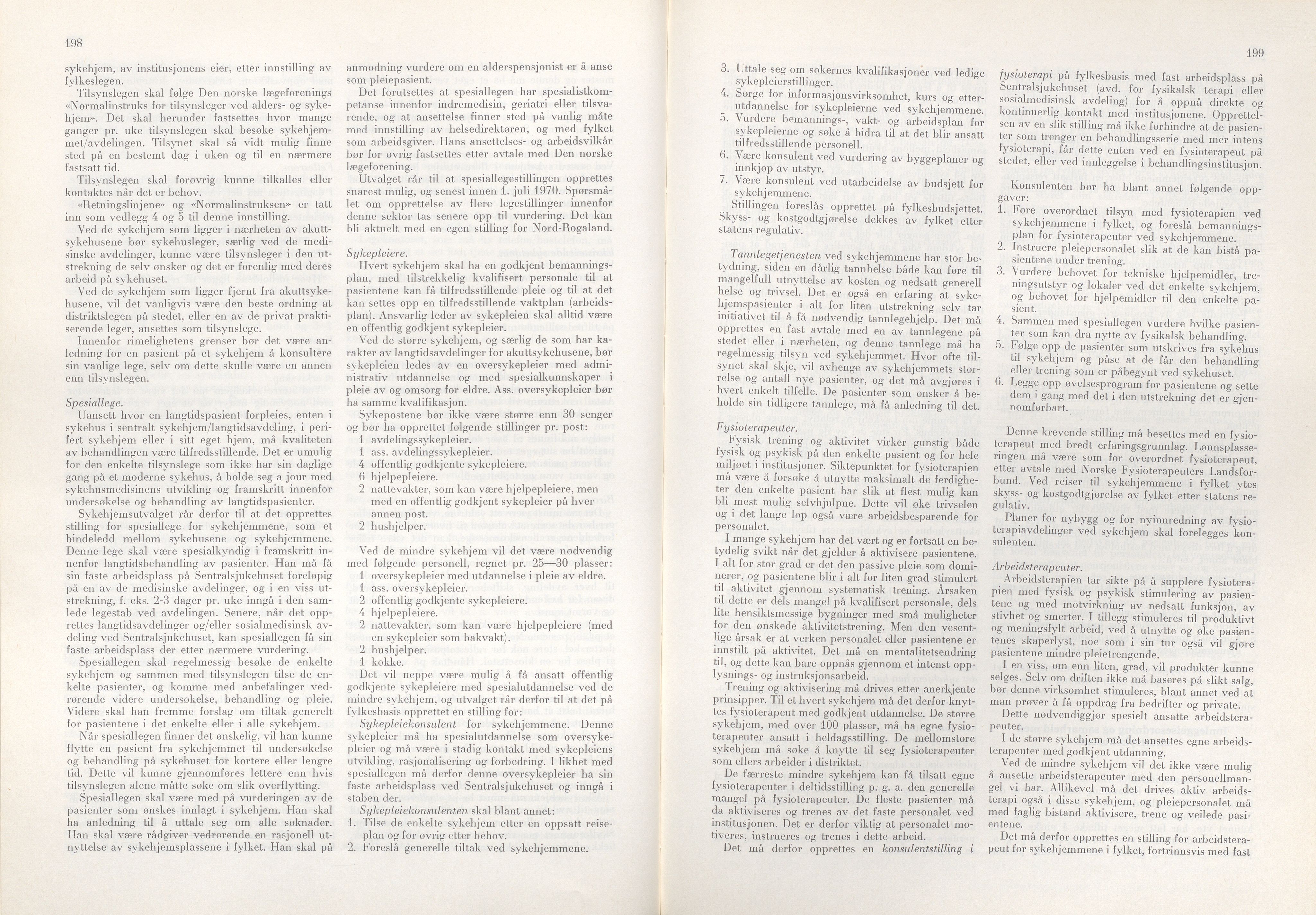 Rogaland fylkeskommune - Fylkesrådmannen , IKAR/A-900/A/Aa/Aaa/L0090: Møtebok , 1970, p. 198-199