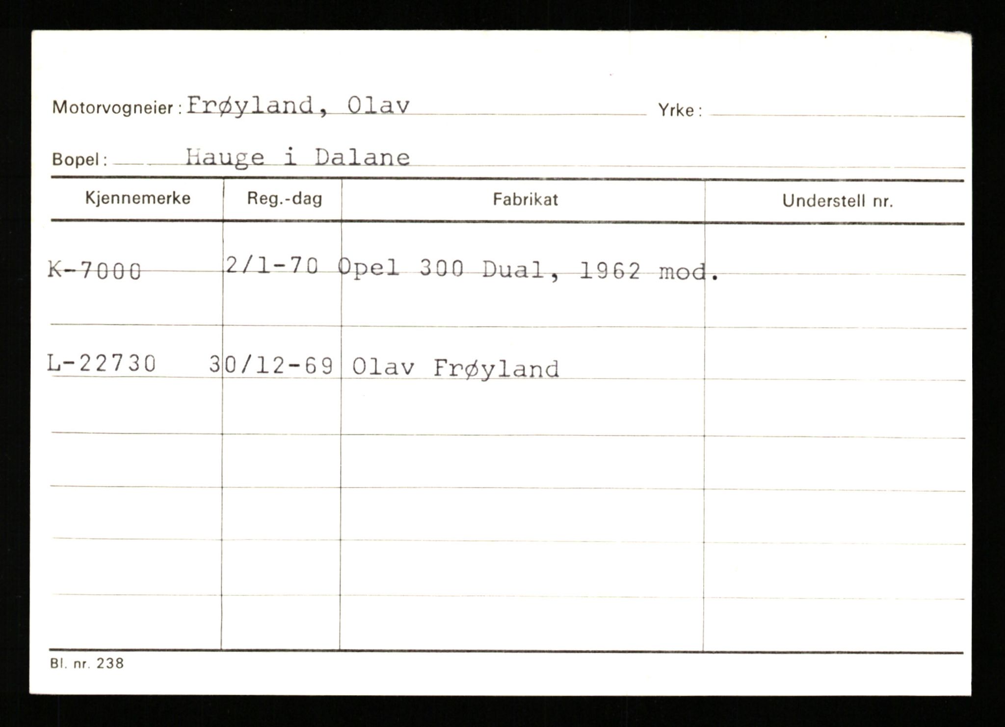 Stavanger trafikkstasjon, AV/SAST-A-101942/0/G/L0002: Registreringsnummer: 5791 - 10405, 1930-1971, p. 543