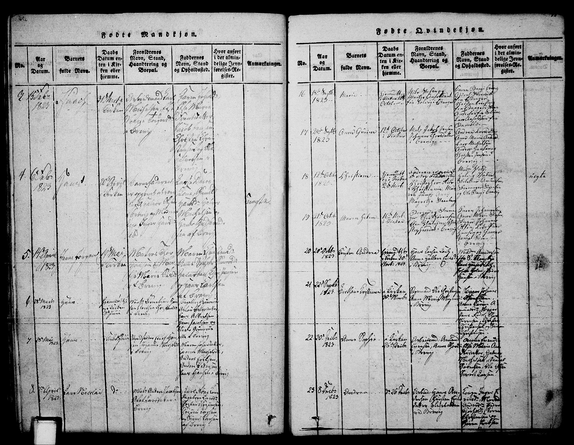 Brevik kirkebøker, SAKO/A-255/F/Fa/L0004: Parish register (official) no. 4, 1814-1846, p. 37
