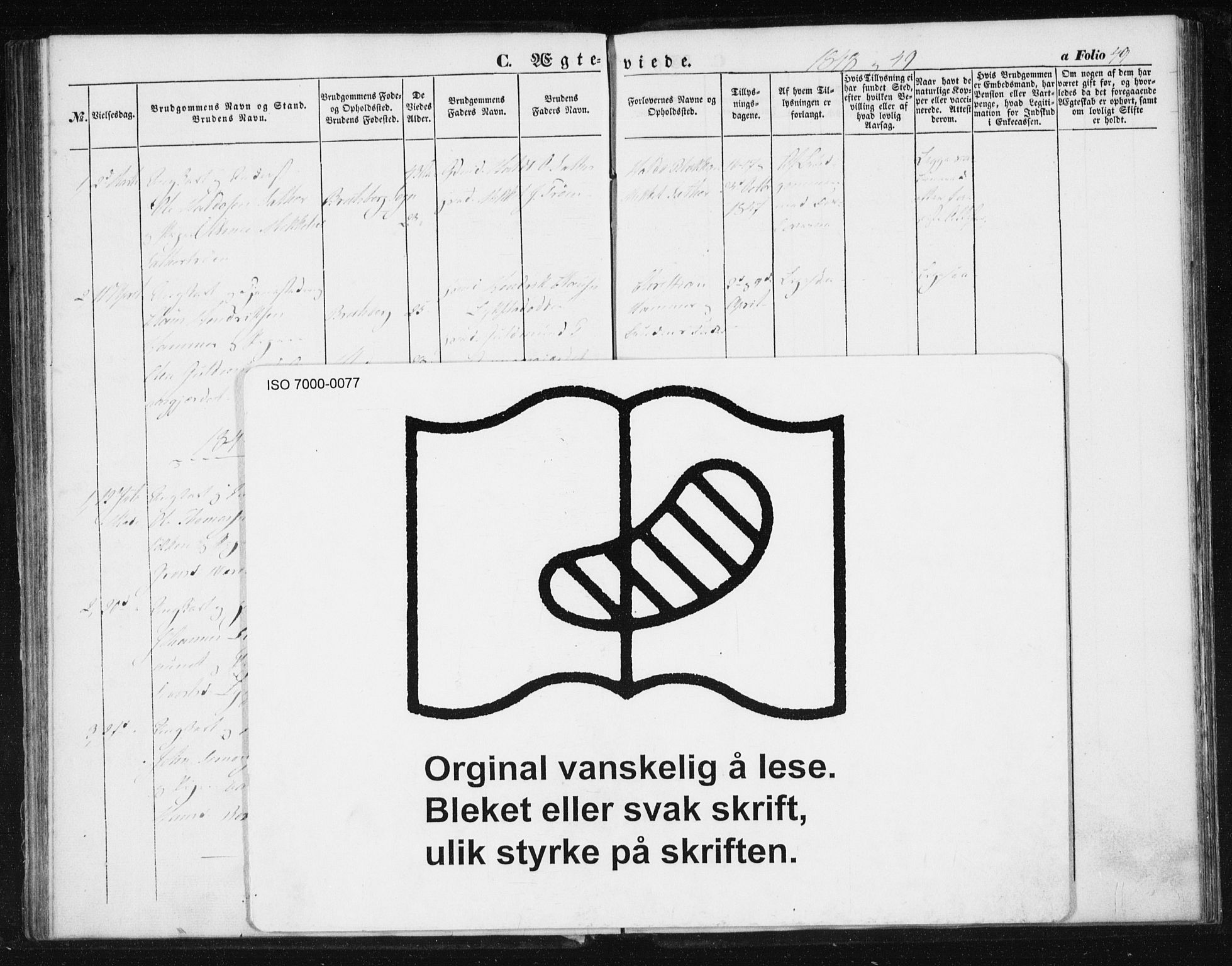Ministerialprotokoller, klokkerbøker og fødselsregistre - Sør-Trøndelag, SAT/A-1456/608/L0332: Parish register (official) no. 608A01, 1848-1861, p. 49
