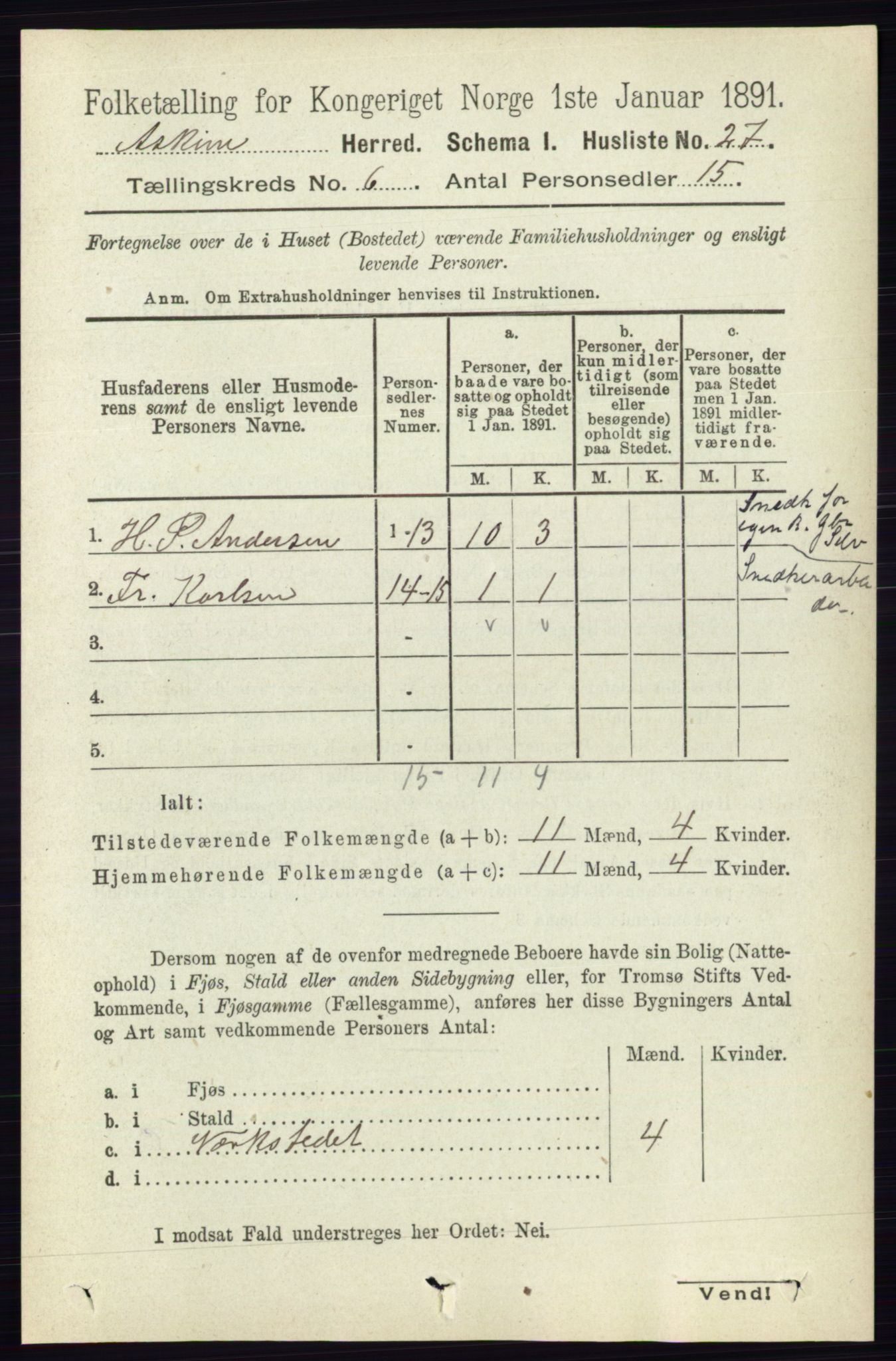 RA, 1891 census for 0124 Askim, 1891, p. 773