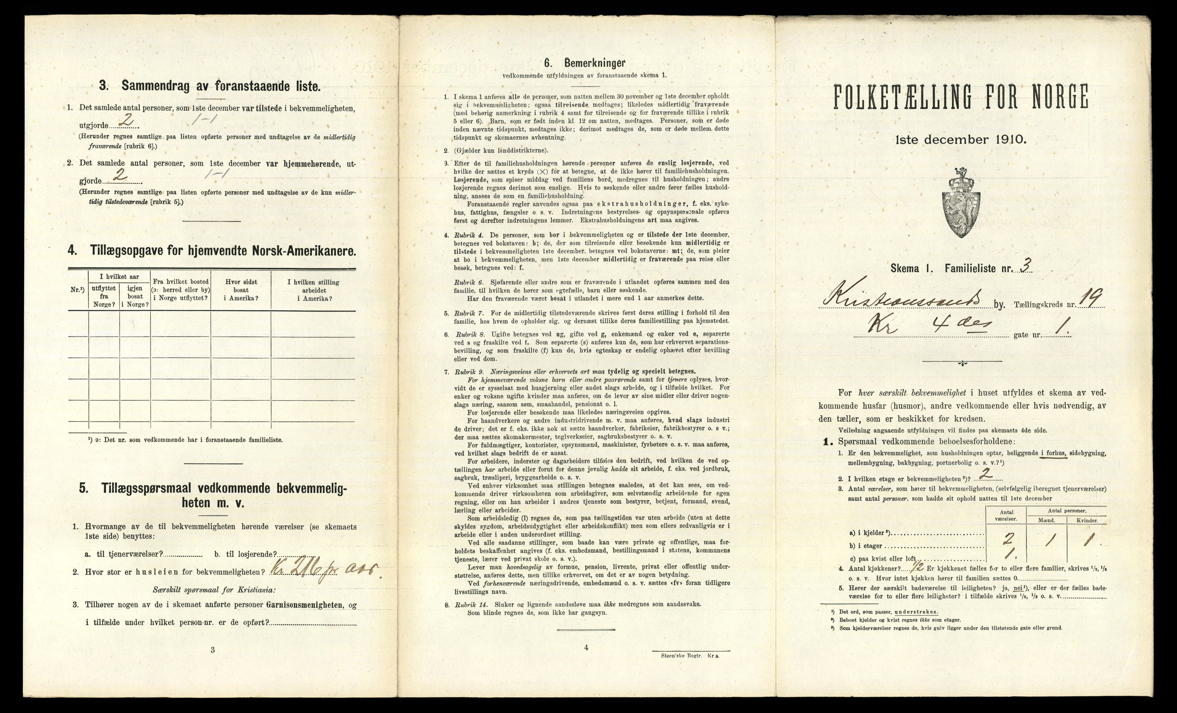 RA, 1910 census for Kristiansand, 1910, p. 4668