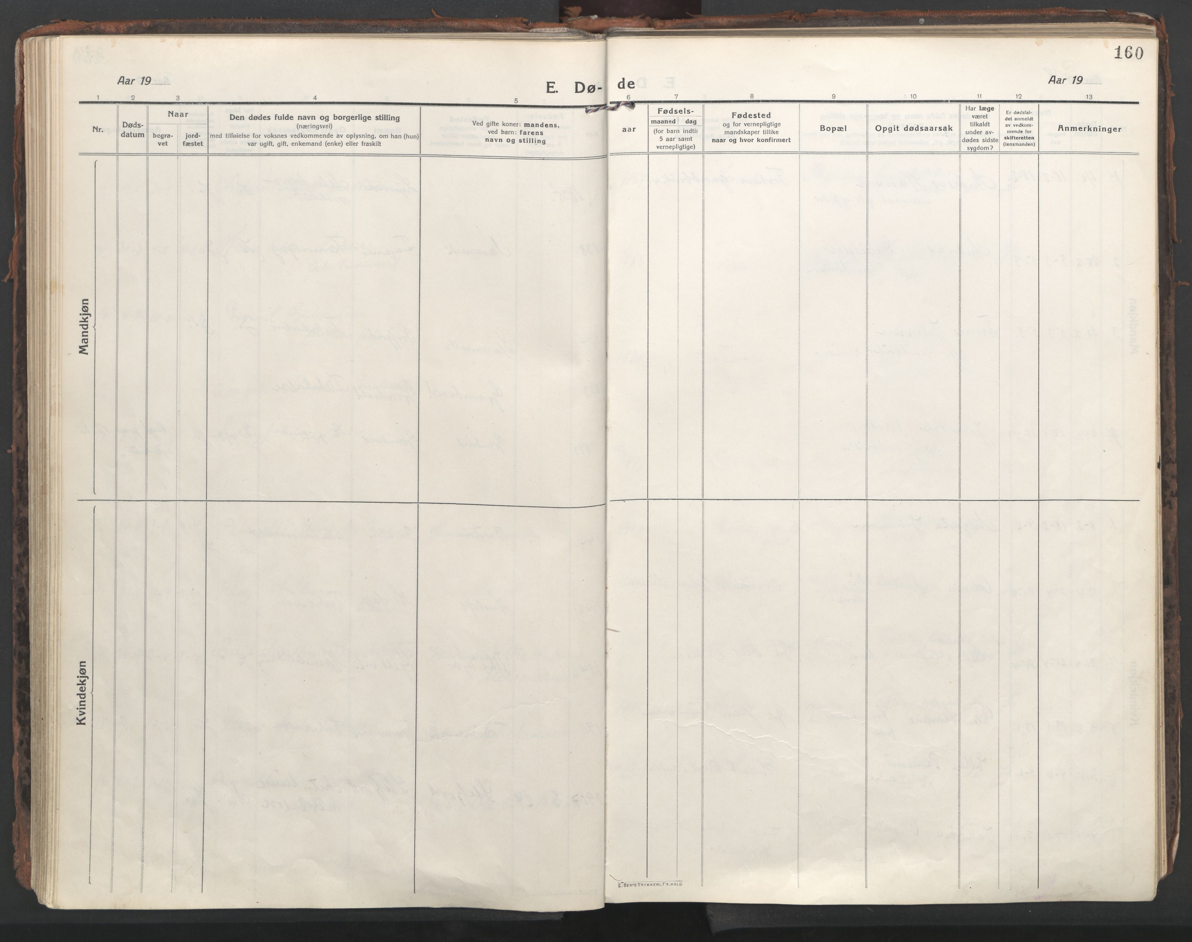 Ministerialprotokoller, klokkerbøker og fødselsregistre - Nordland, AV/SAT-A-1459/861/L0872: Parish register (official) no. 861A07, 1915-1924, p. 160