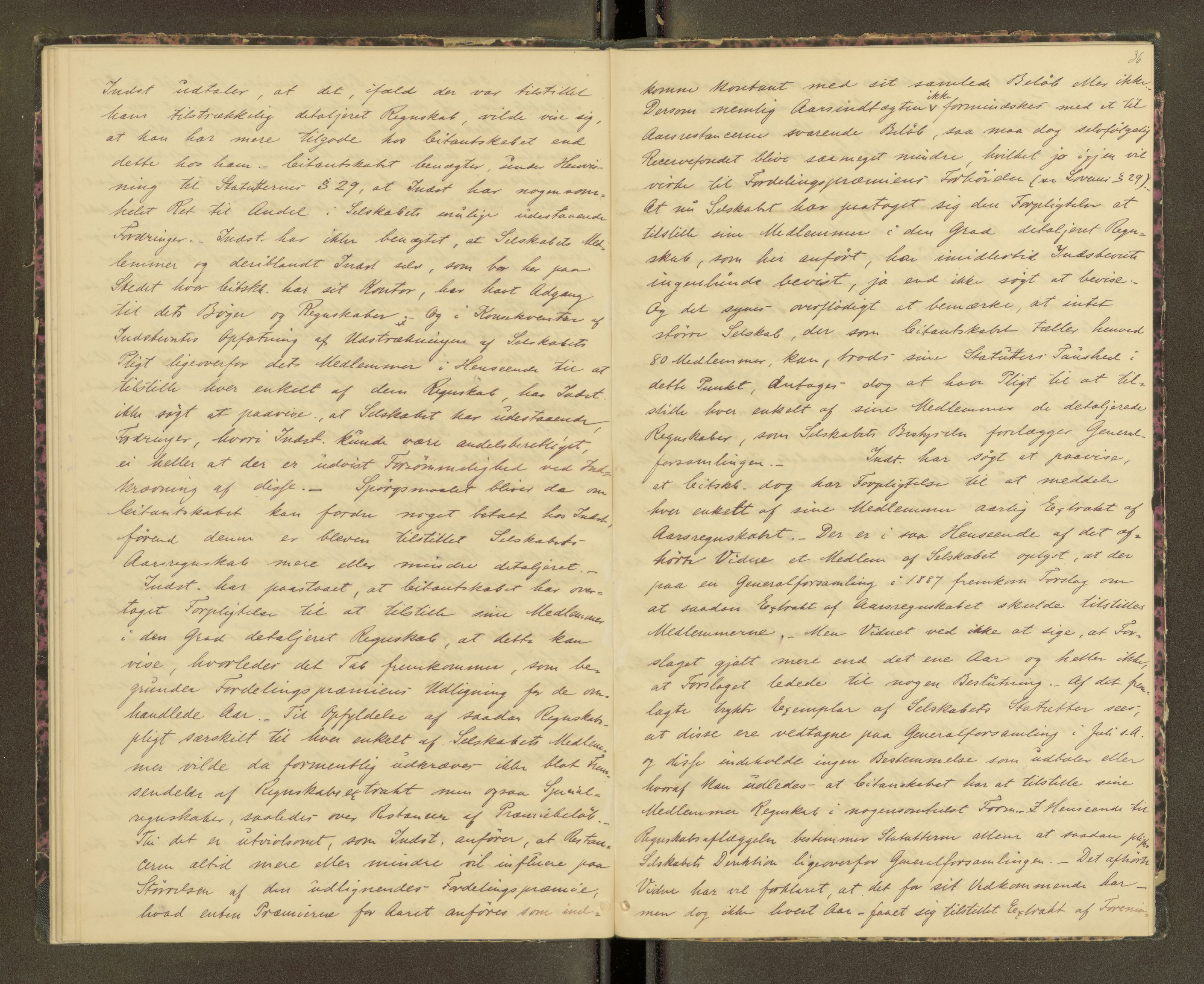 Salten sorenskriveri, AV/SAT-A-4578/1/1/1B/L0024: Ekstrarettsprot. nr. 22, 1881-1894, p. 35b-36a