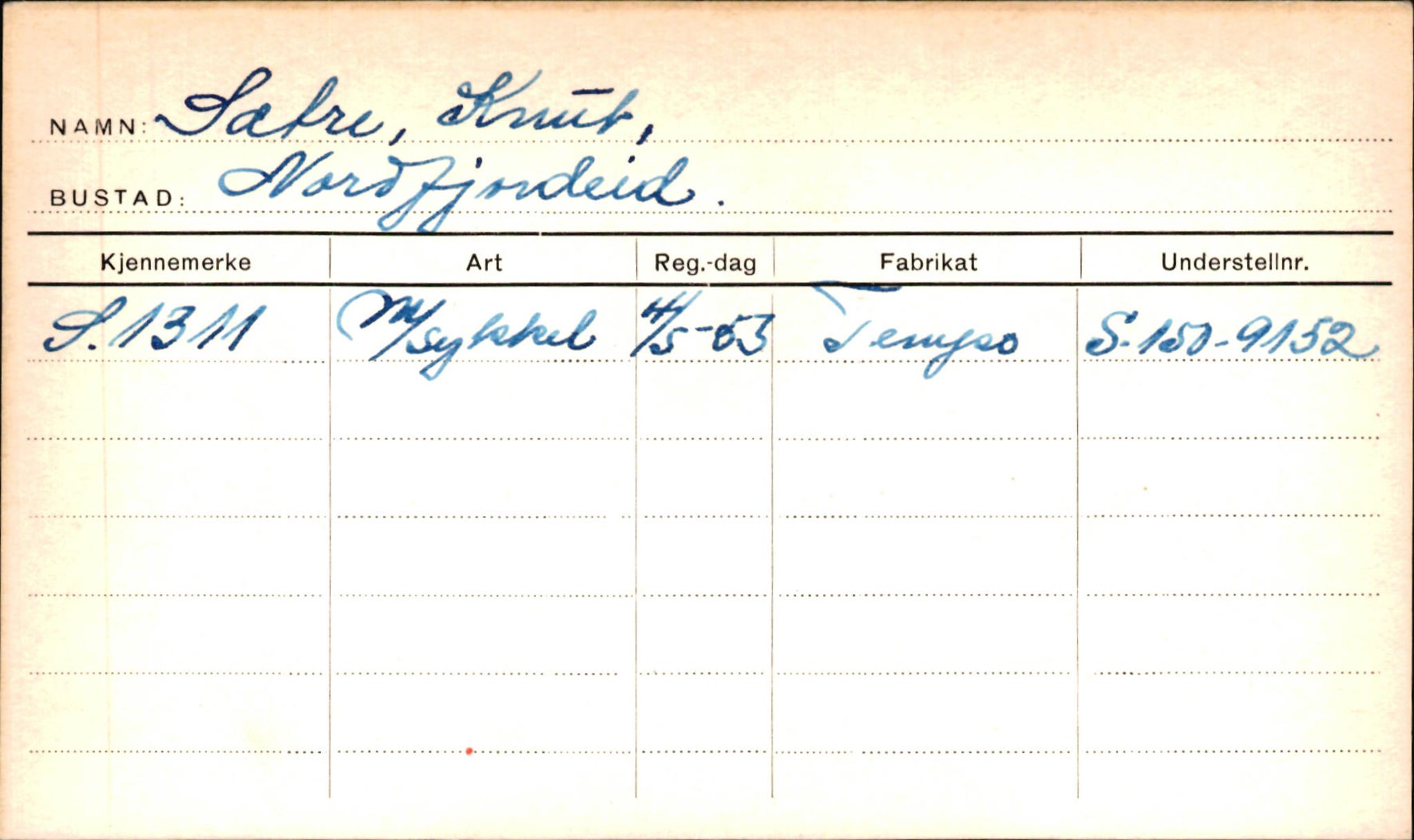 Statens vegvesen, Sogn og Fjordane vegkontor, AV/SAB-A-5301/4/F/L0002: Eigarregister Fjordane til 1.6.1961, 1930-1961, p. 24