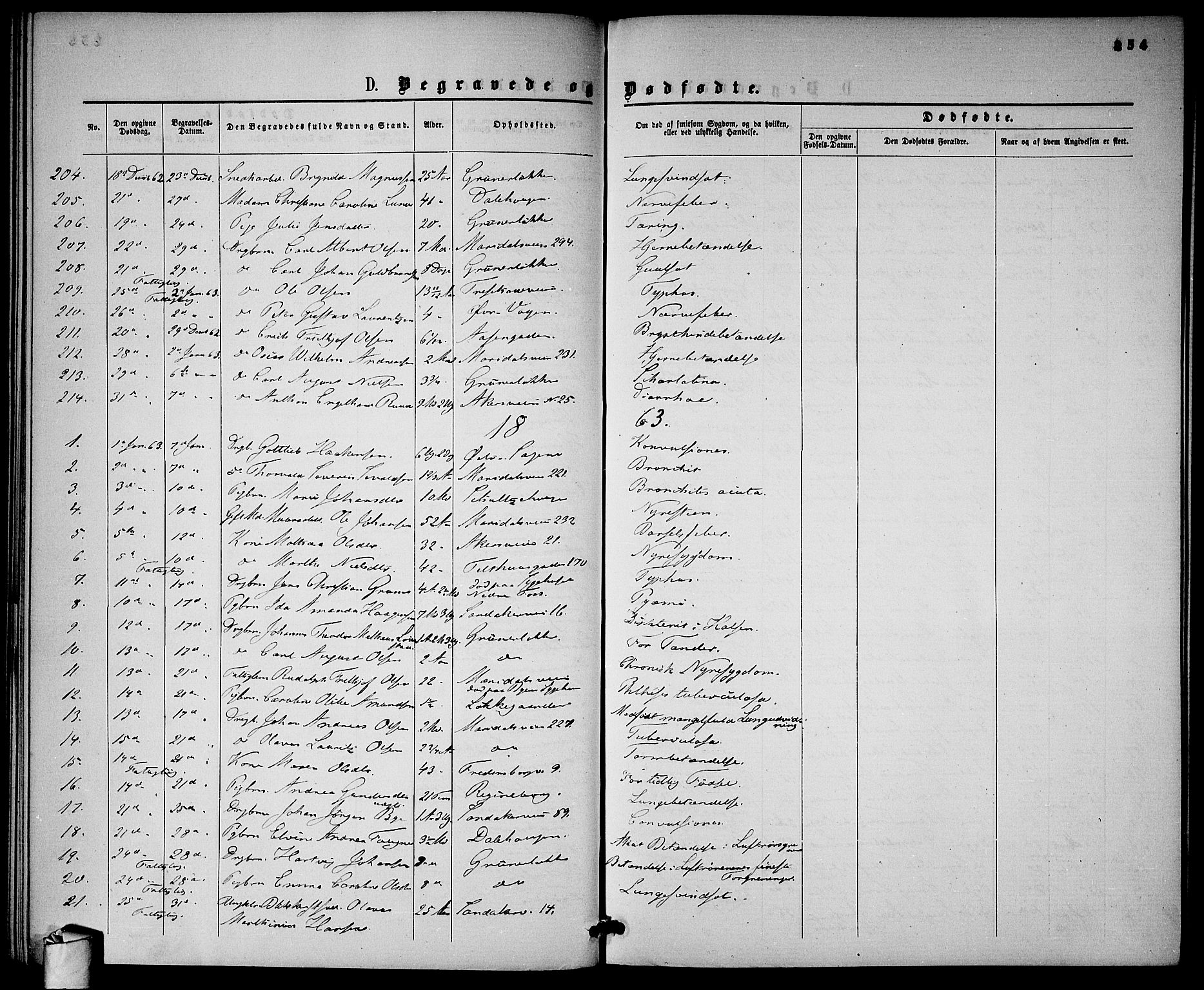 Gamle Aker prestekontor Kirkebøker, AV/SAO-A-10617a/G/L0001: Parish register (copy) no. 1, 1861-1868, p. 254