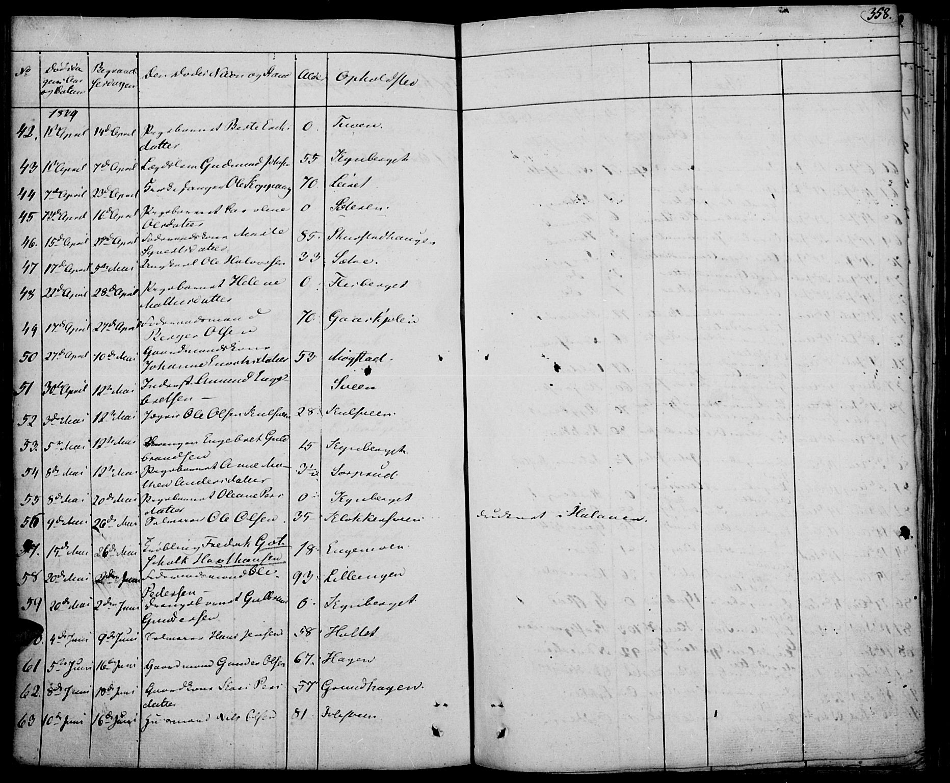 Elverum prestekontor, AV/SAH-PREST-044/H/Ha/Haa/L0008: Parish register (official) no. 8, 1830-1842, p. 358