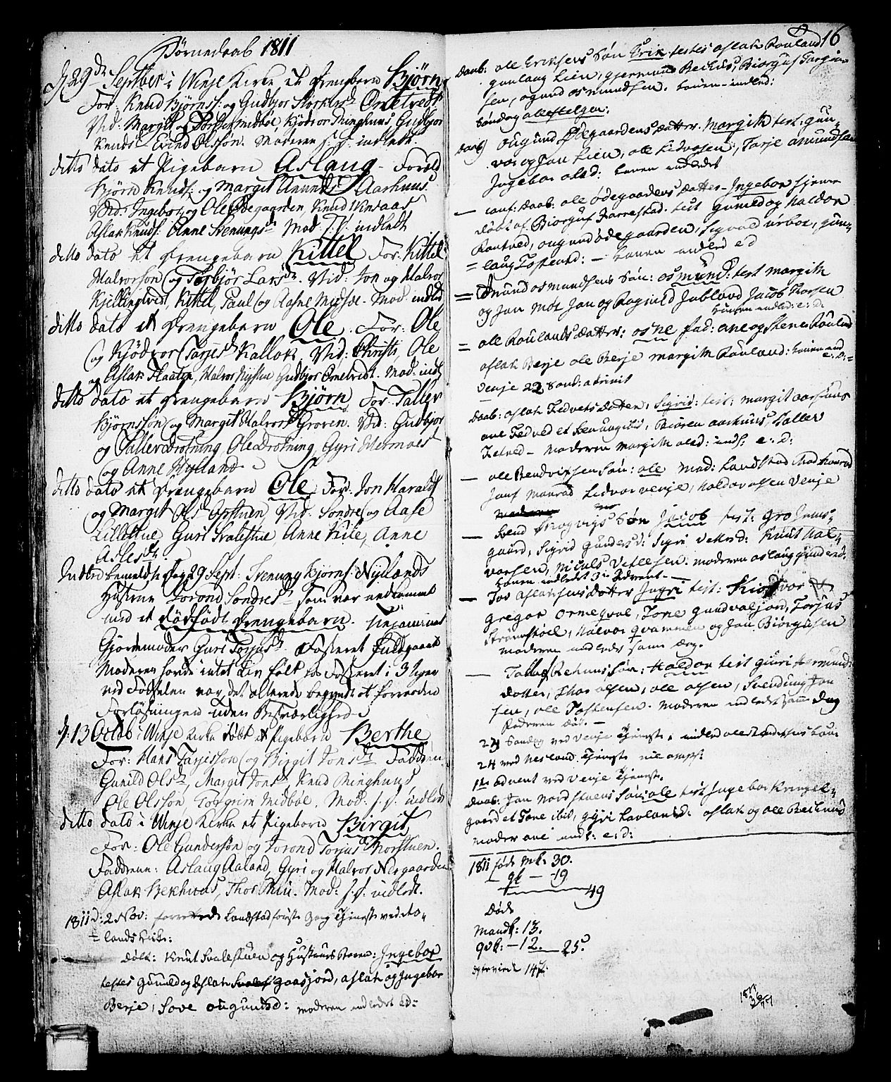 Vinje kirkebøker, SAKO/A-312/F/Fa/L0002: Parish register (official) no. I 2, 1767-1814, p. 16