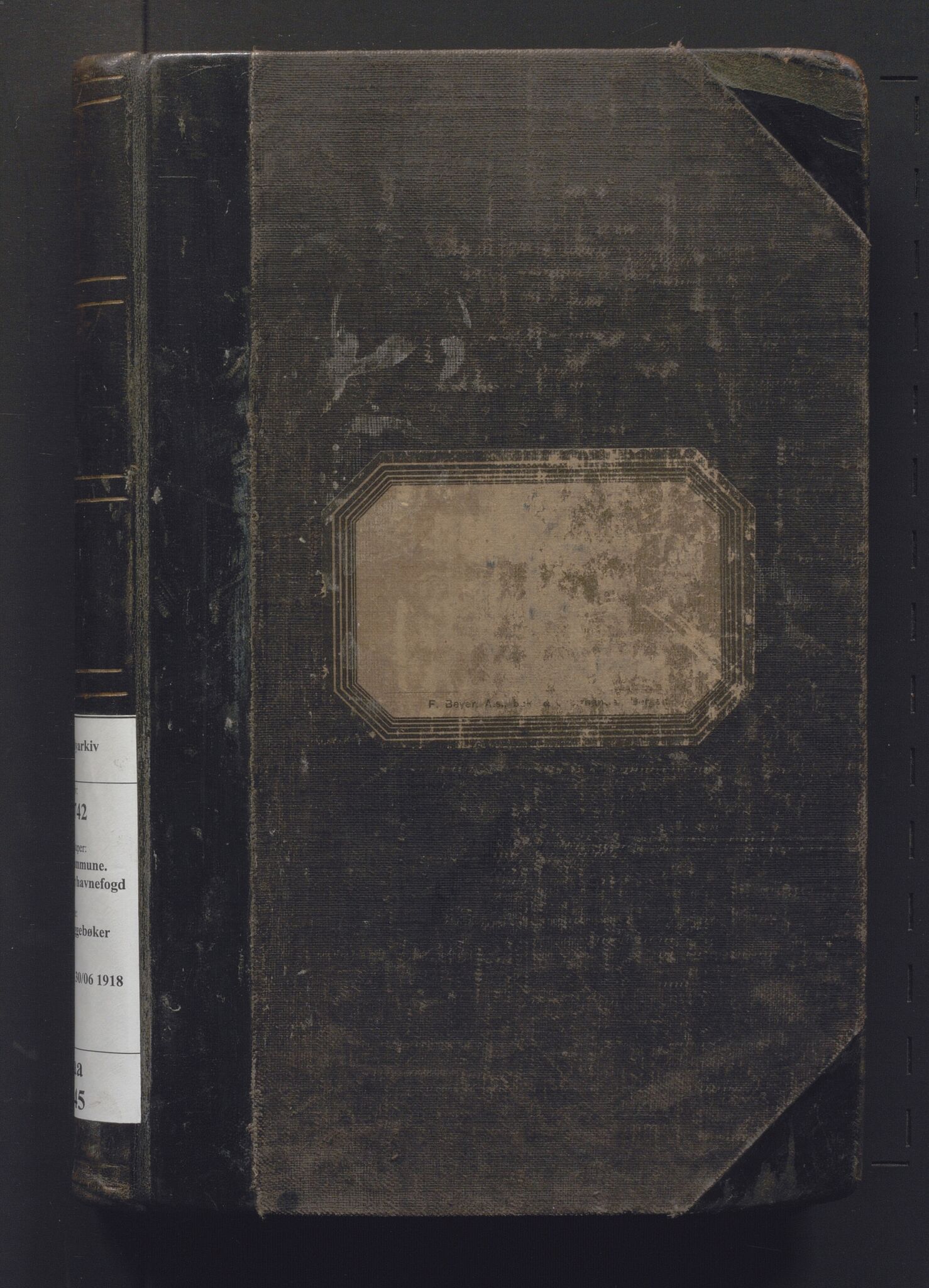 Bergen kommune. Havnekontor/havnefogd, BBA/A-0742/H/Ha/Haa/L0045: Bryggebok, 1917-1918