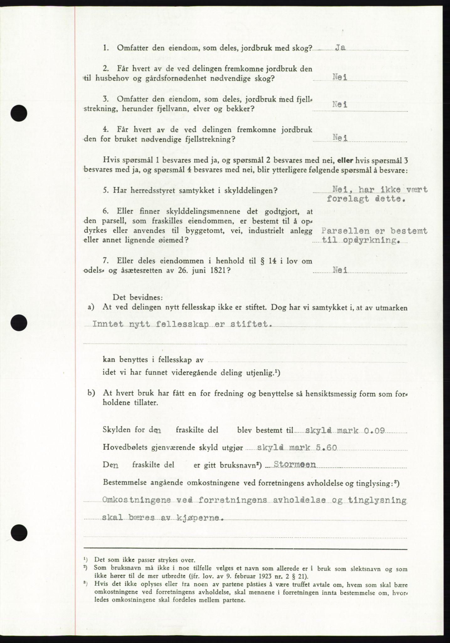 Namdal sorenskriveri, SAT/A-4133/1/2/2C: Mortgage book no. -, 1942-1943, Diary no: : 1462/1942